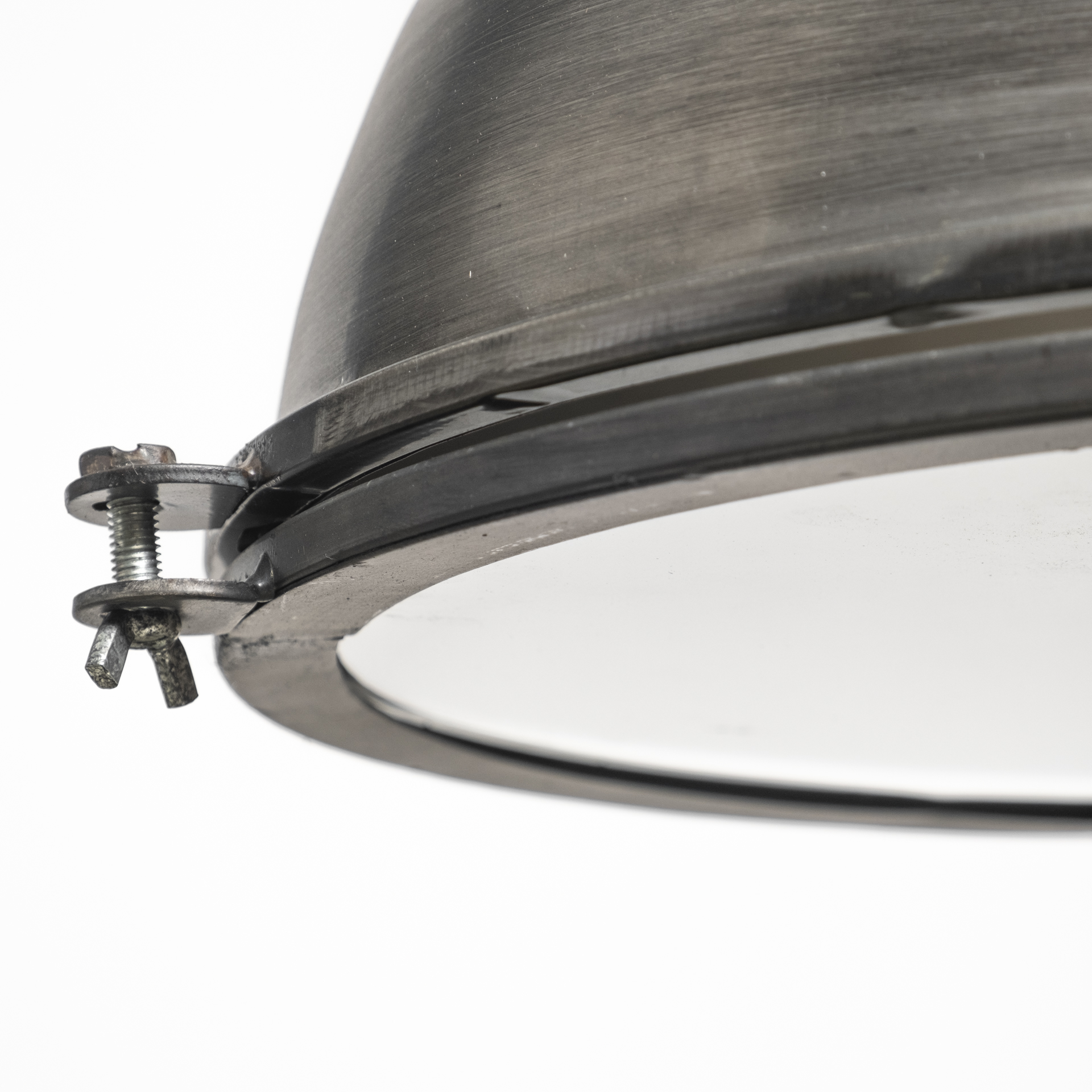 bashaw i 17x20 gray toned metal dome pendant light