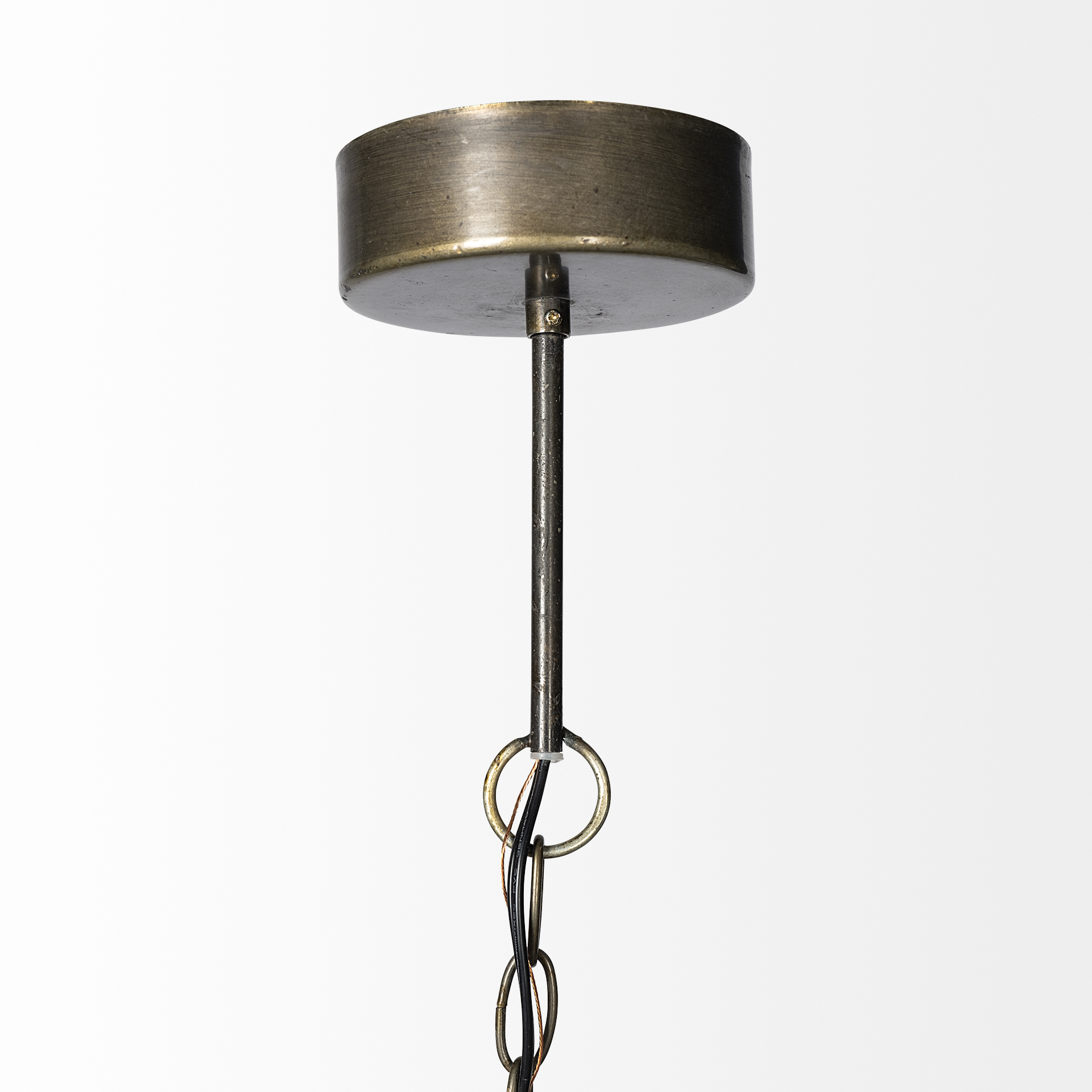 tahla 14x 14.5 gold toned metal cage pendant light