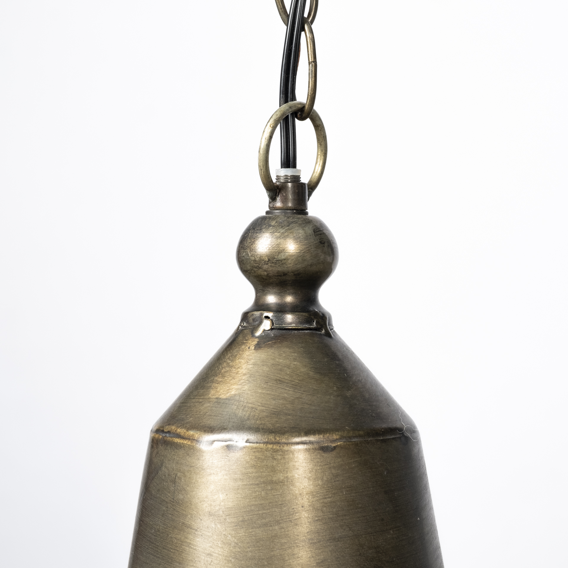 tahla 14x 14.5 gold toned metal cage pendant light