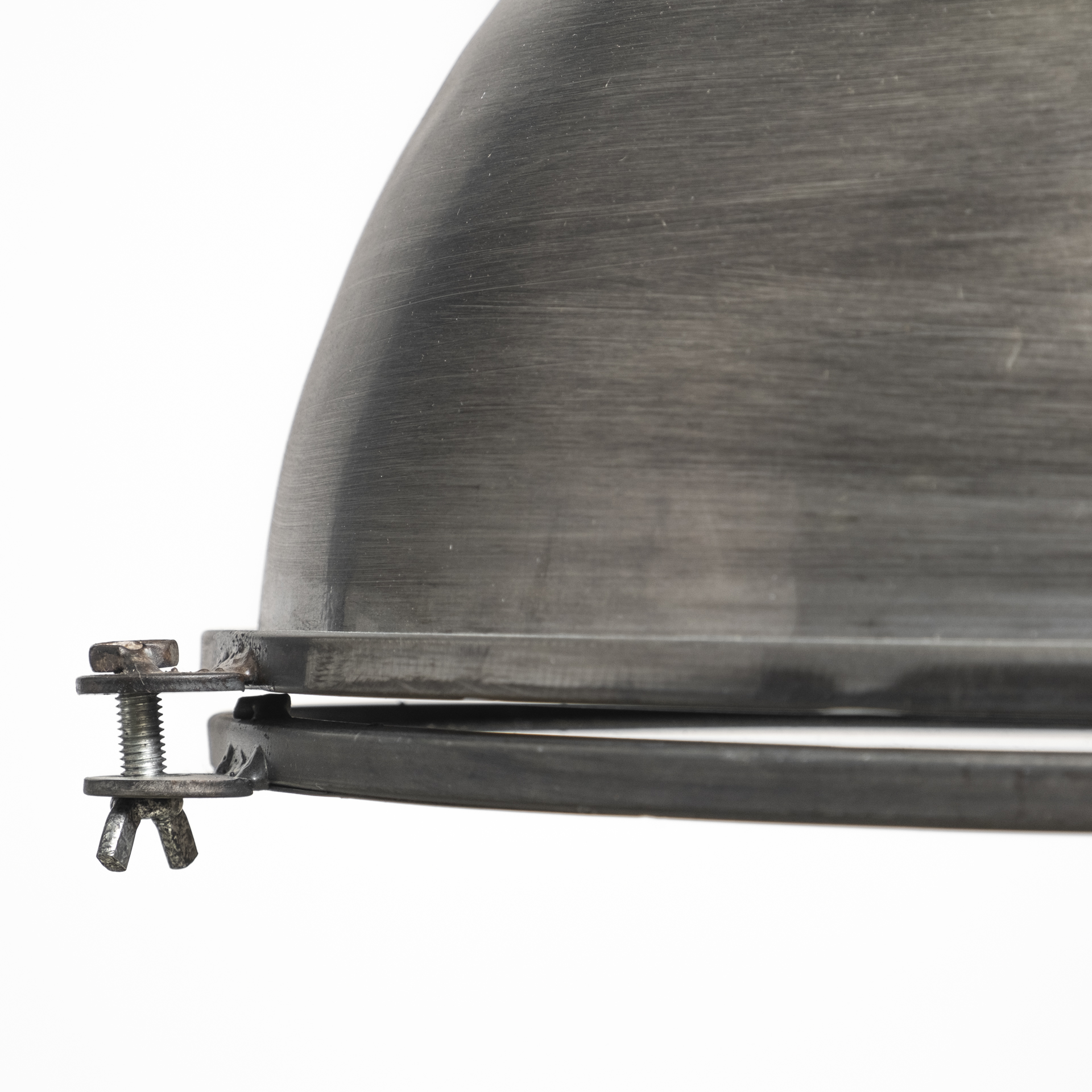 bashaw i 17x20 gray toned metal dome pendant light