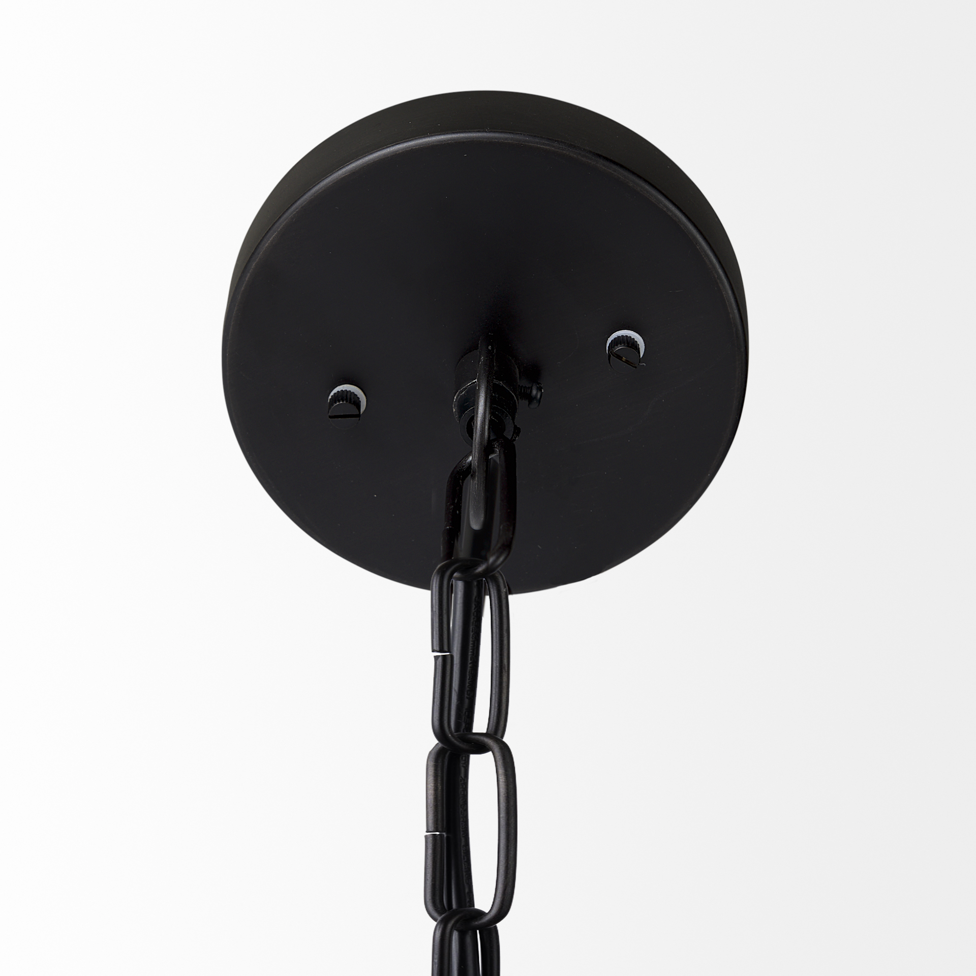 leighton ii 15x20 black metal spherical pendant light