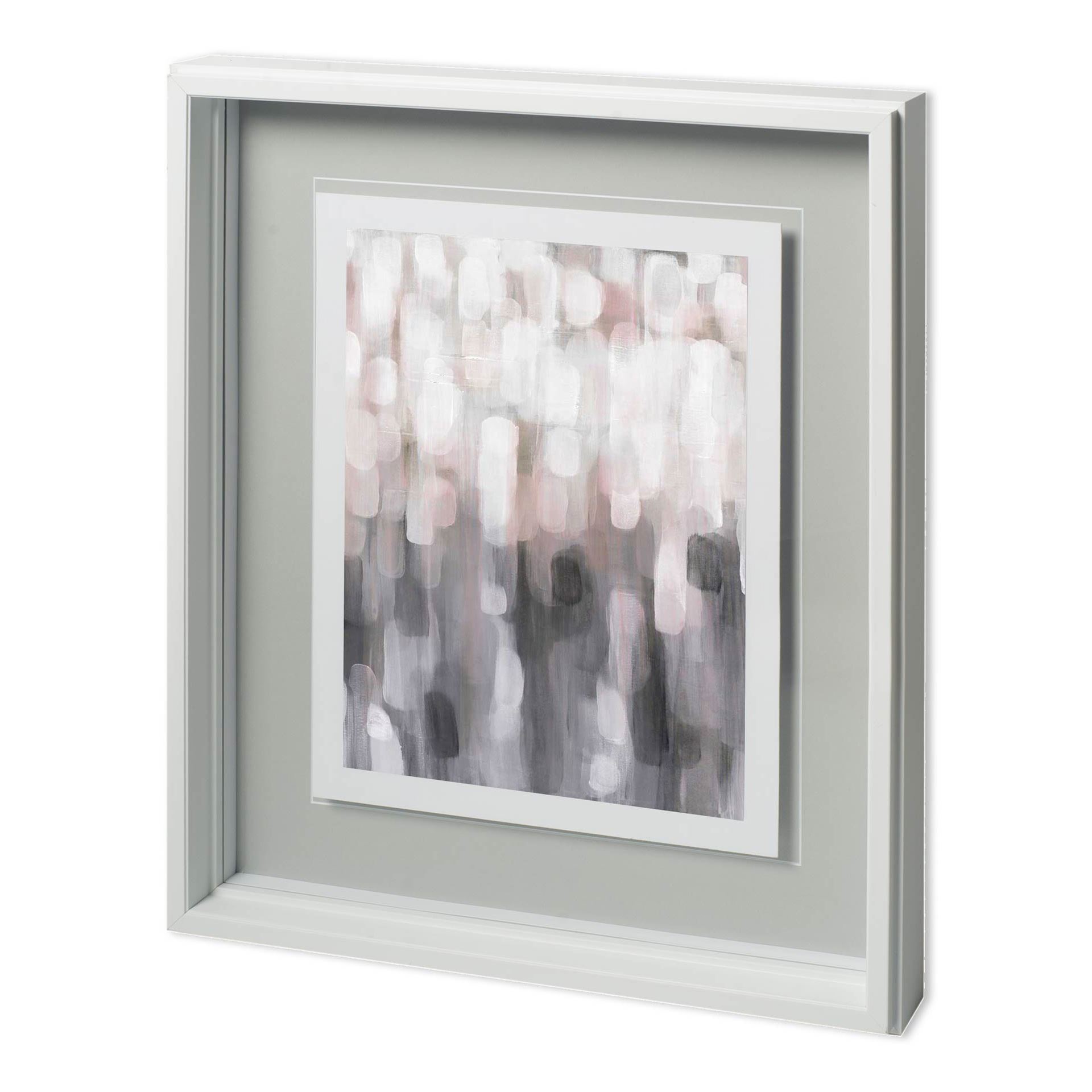blushing ii by karen lorena parker a hand embelished textured framed art print matted under glass