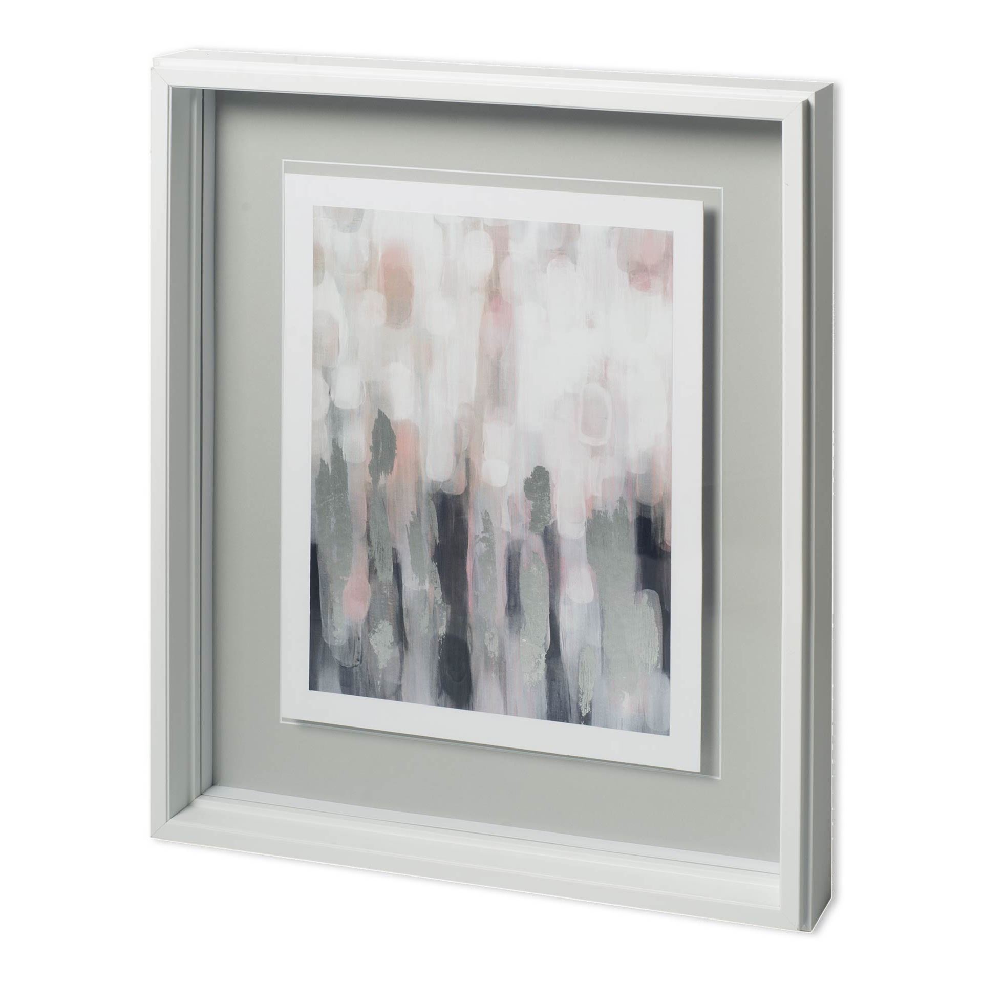 blushing i by karen lorena parker a hand embelished textured framed art print matted under glass
