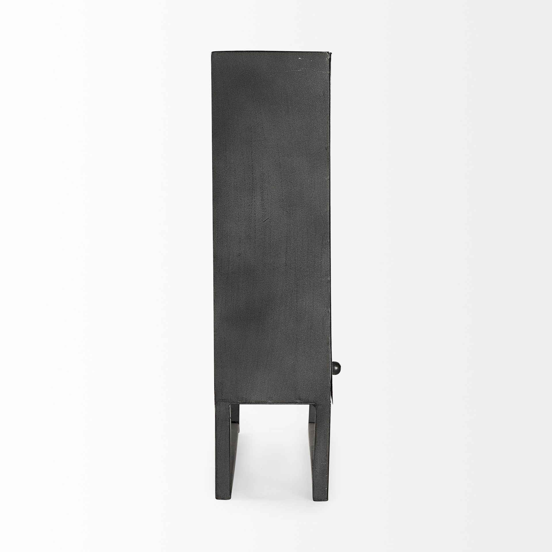felix gray metal square table clock