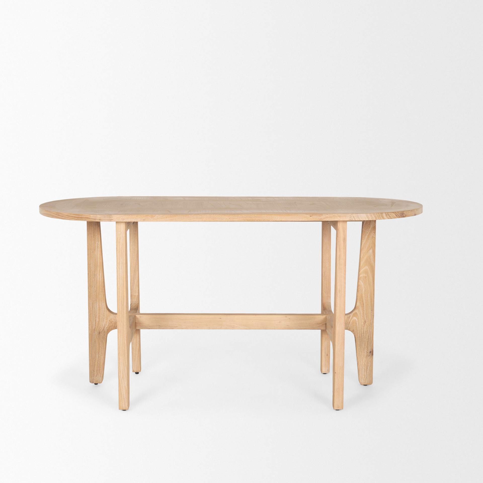 taylin light brown solid wood desk