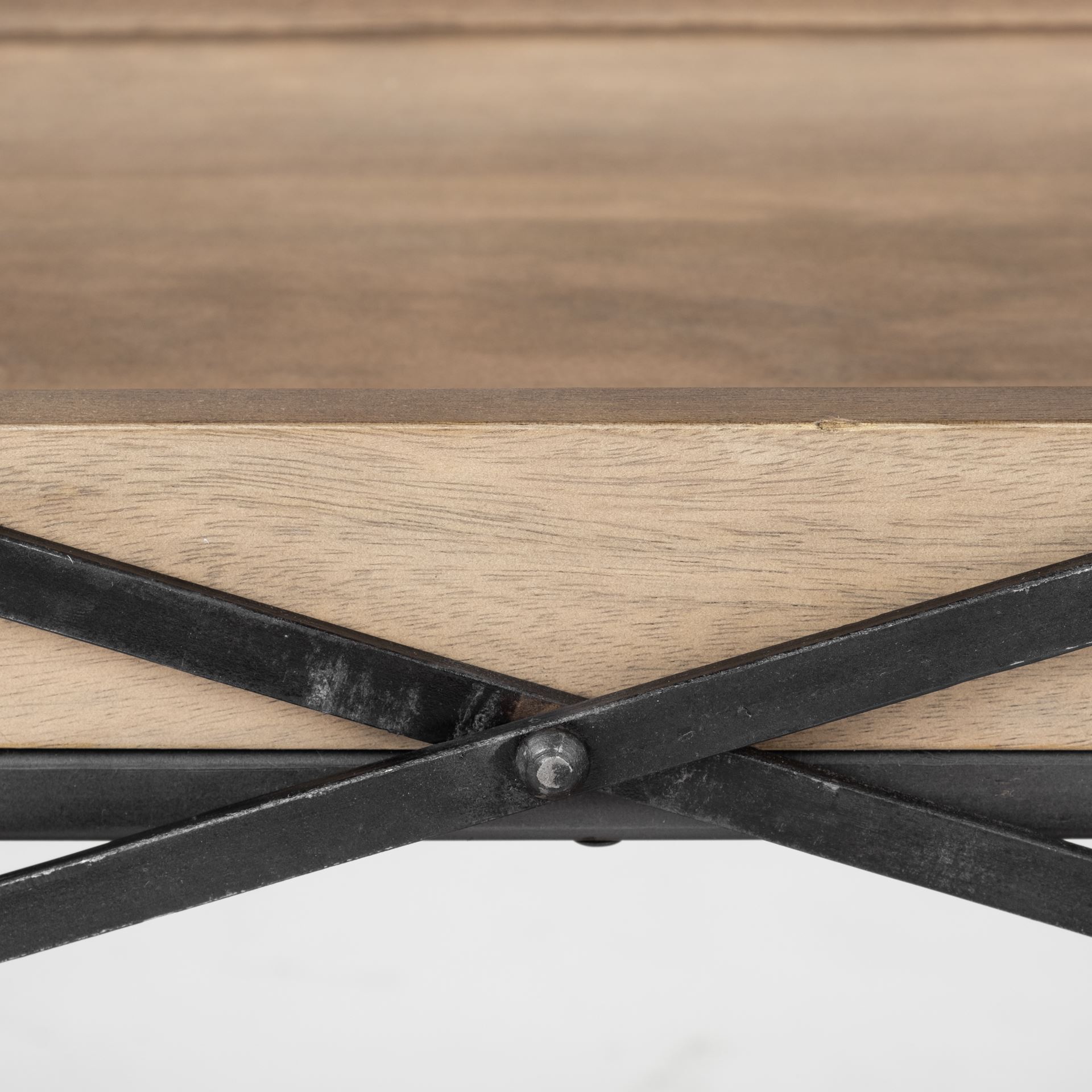 trey i 80l x 16w brown wood and black iron console table