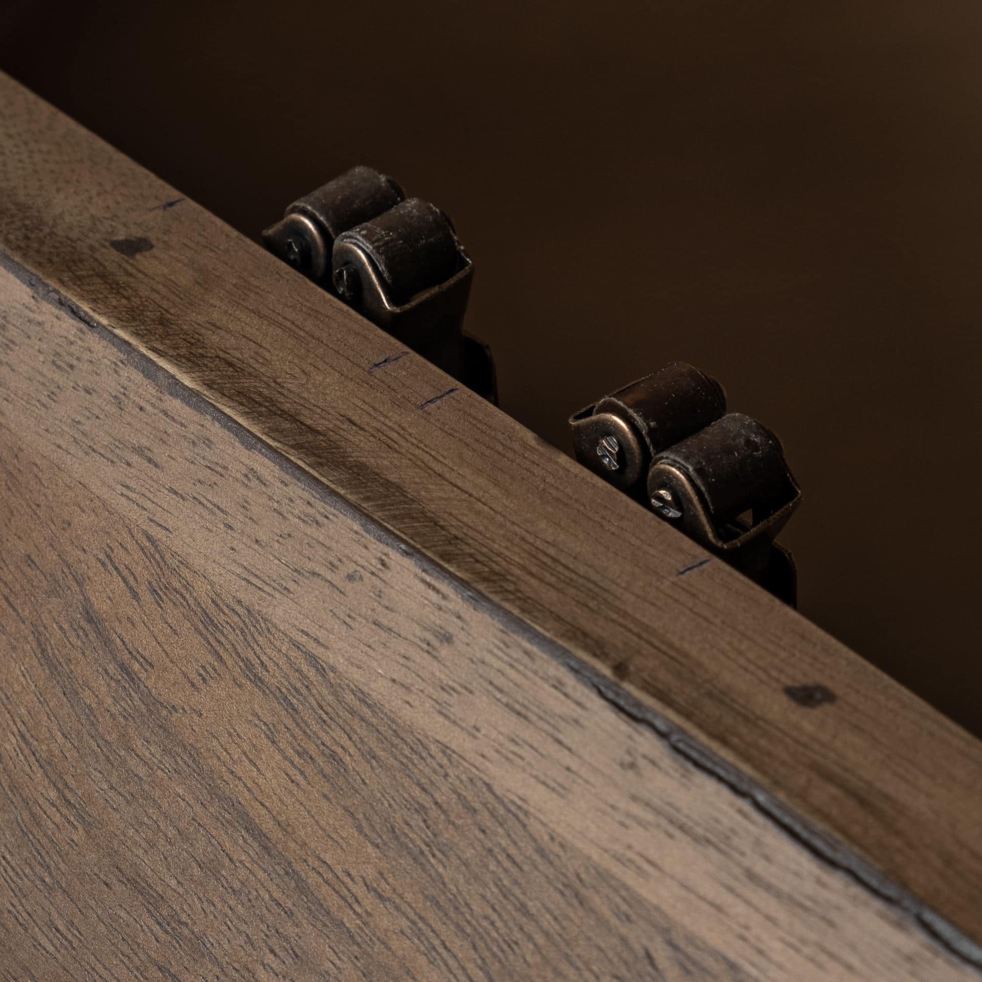 arreto hexagonal hinged solid wood top and base coffee table
