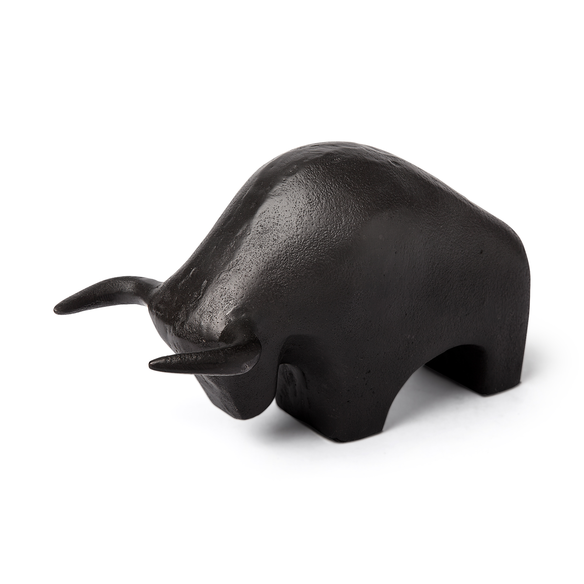 tauro ii 9l x 4w black cast aluminum raging bull