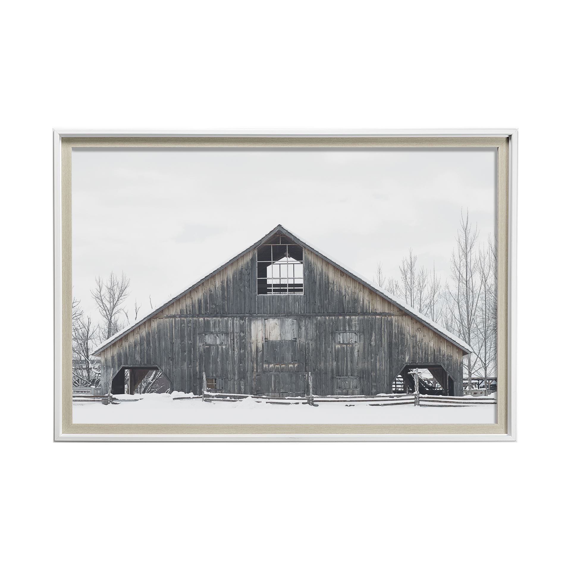 awhc barn 2 by chris dunker a framed art print matted under glass