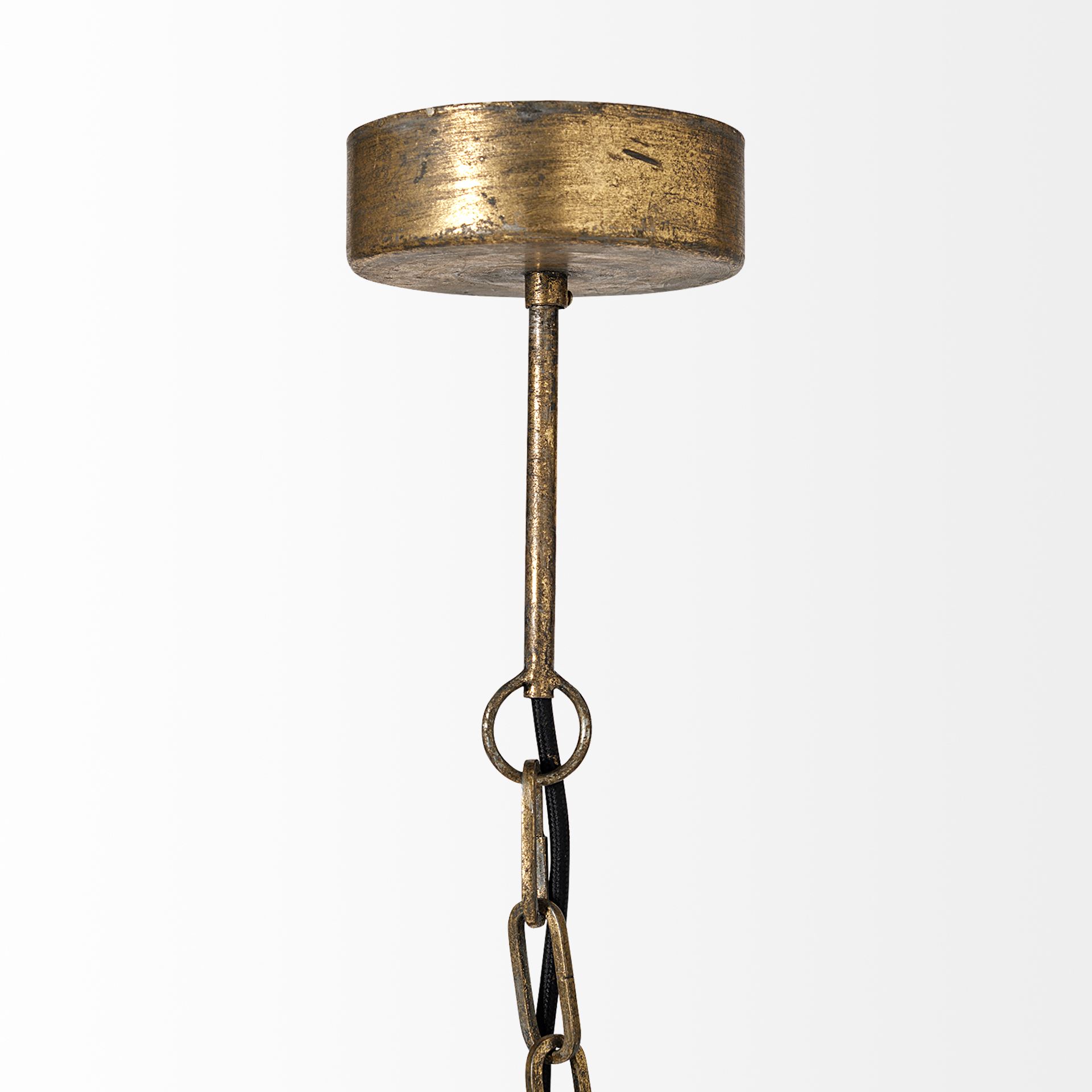 chiron ii 36l x 36w x 38h gold metal globe six bulb chandelier