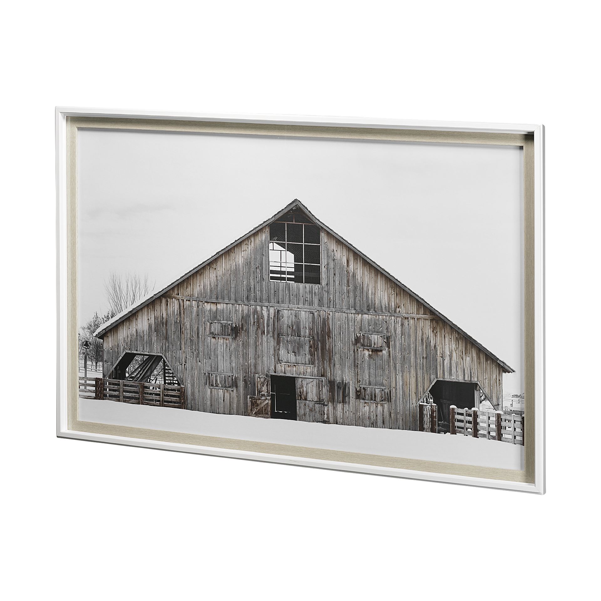 awhc barn 1 by chris dunker a framed art print matted under glass