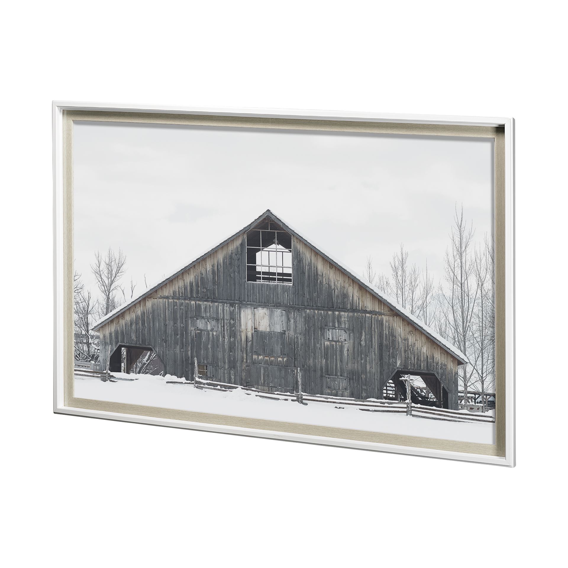 awhc barn 2 by chris dunker a framed art print matted under glass