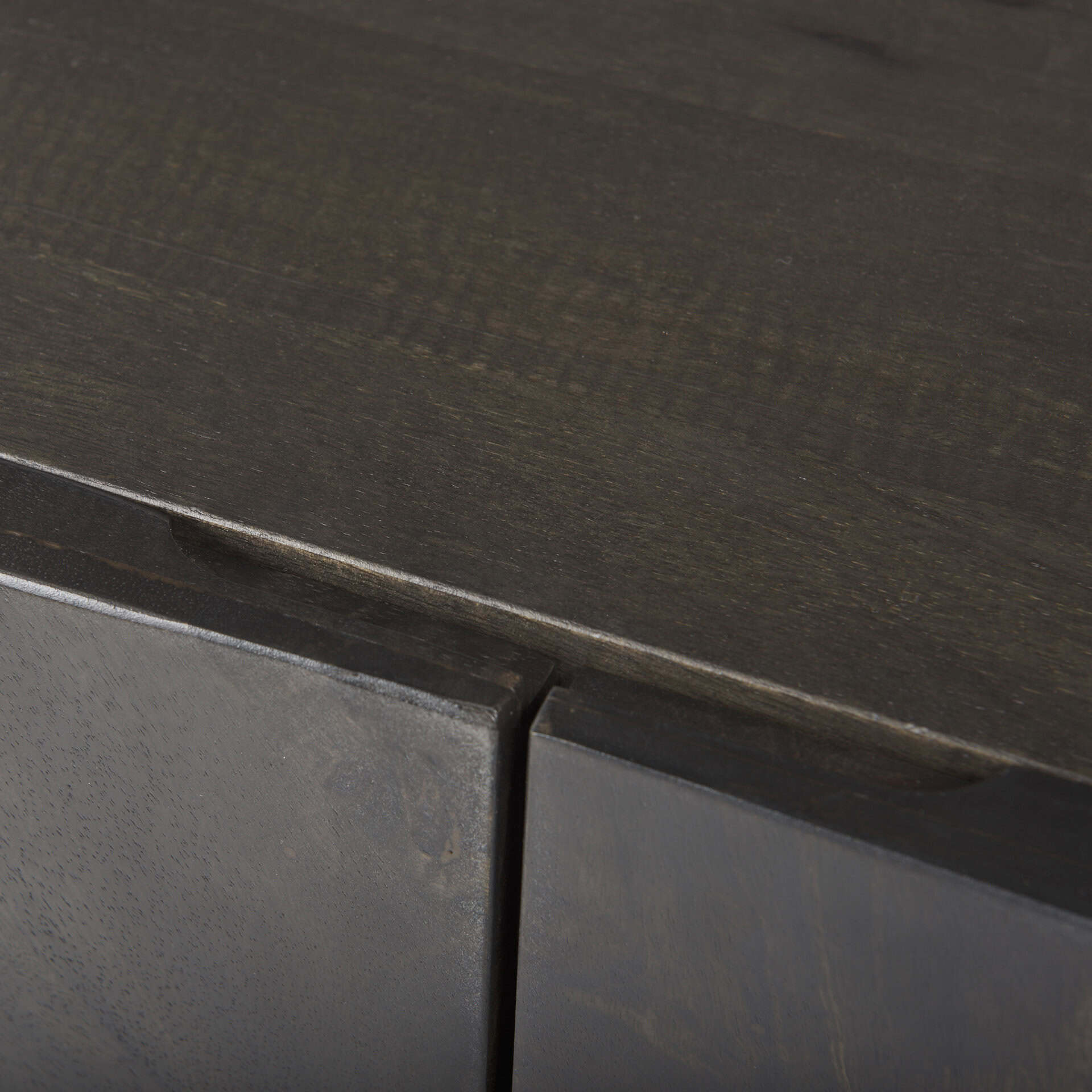 darwin 80x17.5 brown solid wood gold metal base 4 cabinet door sideboard