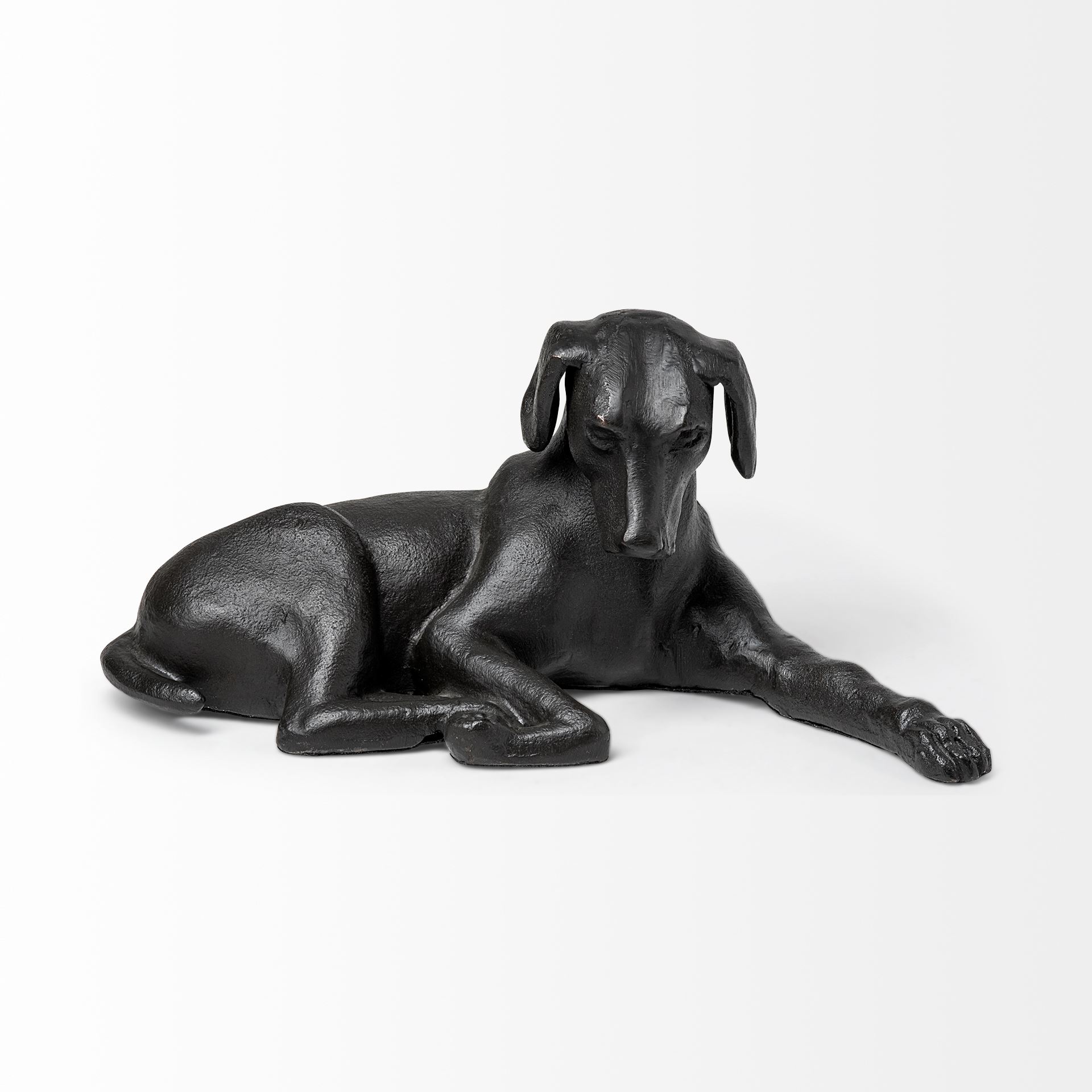 czar 11l x 7w black metal labrador retriever