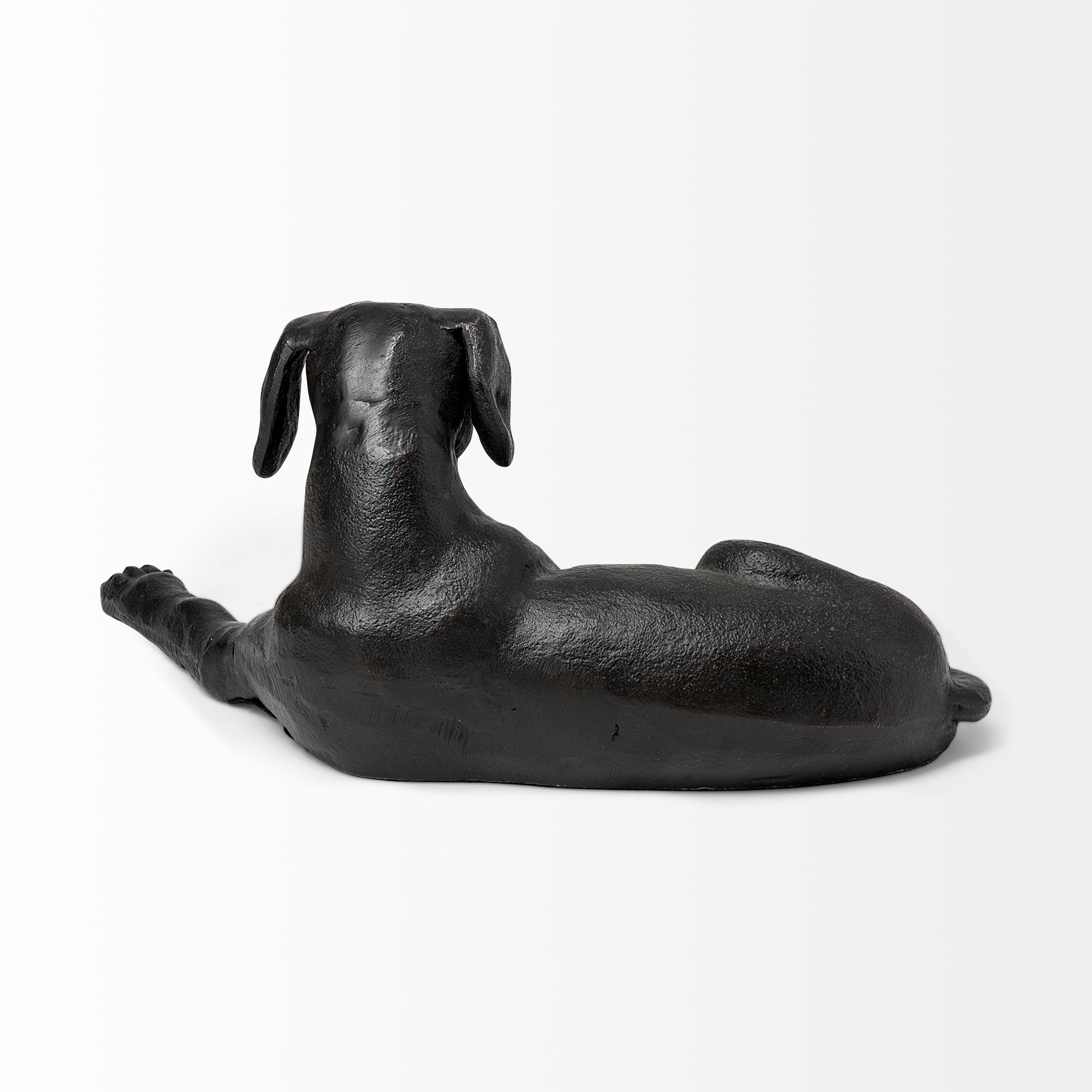 czar 11l x 7w black metal labrador retriever