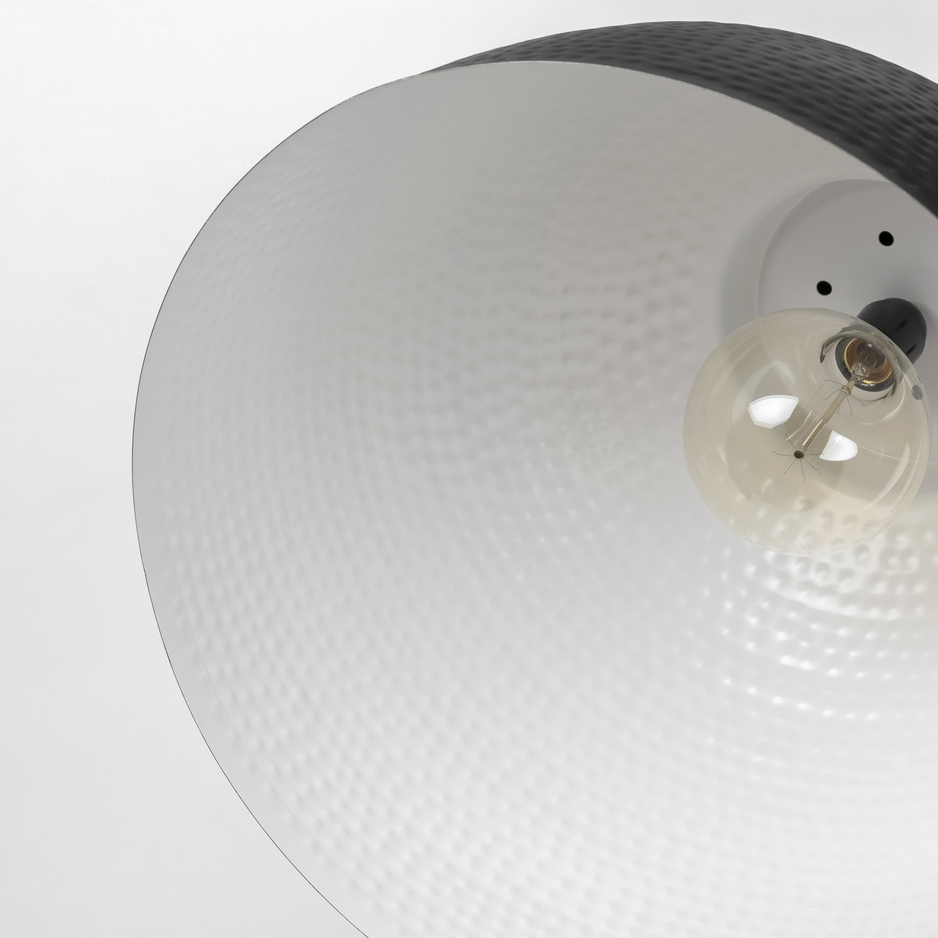 minerva 19x22 metallic gray hammered detail pendant light