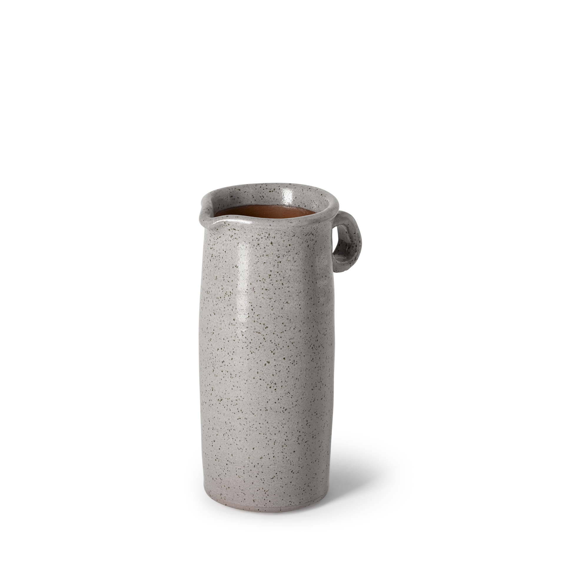 frieda small freckled gray ceramic jug