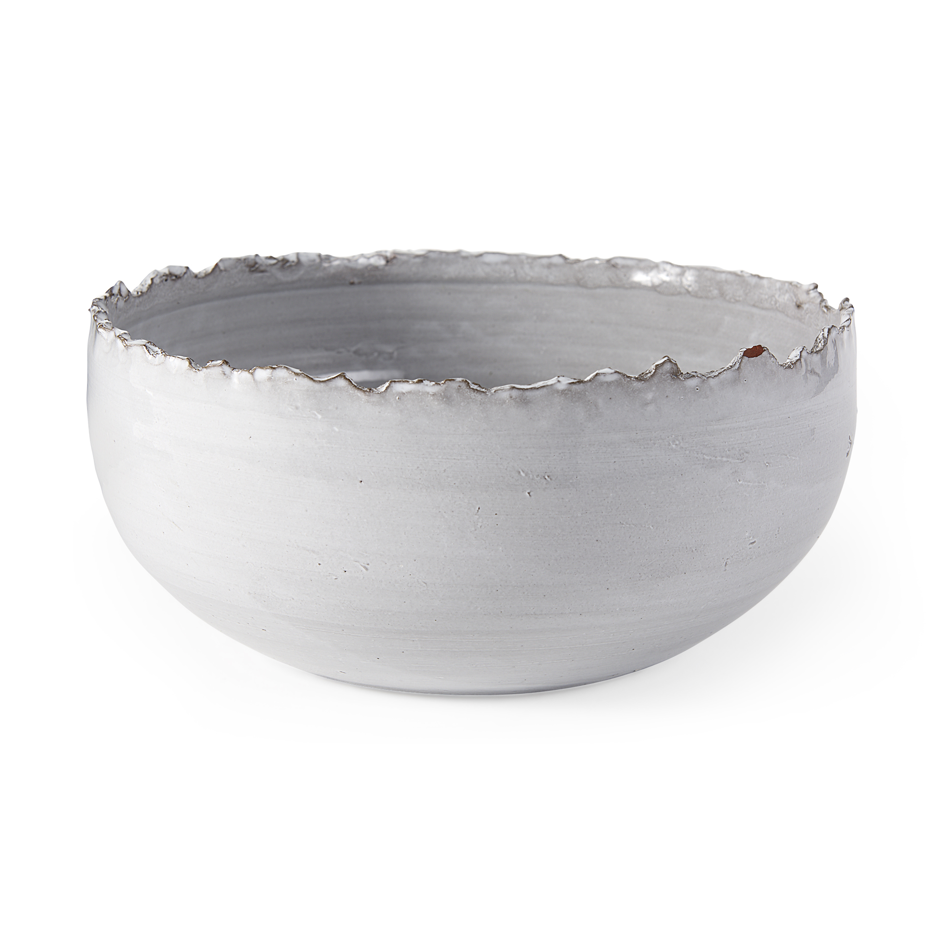 larsen 13l x 13w white ceramic large decorative bowl