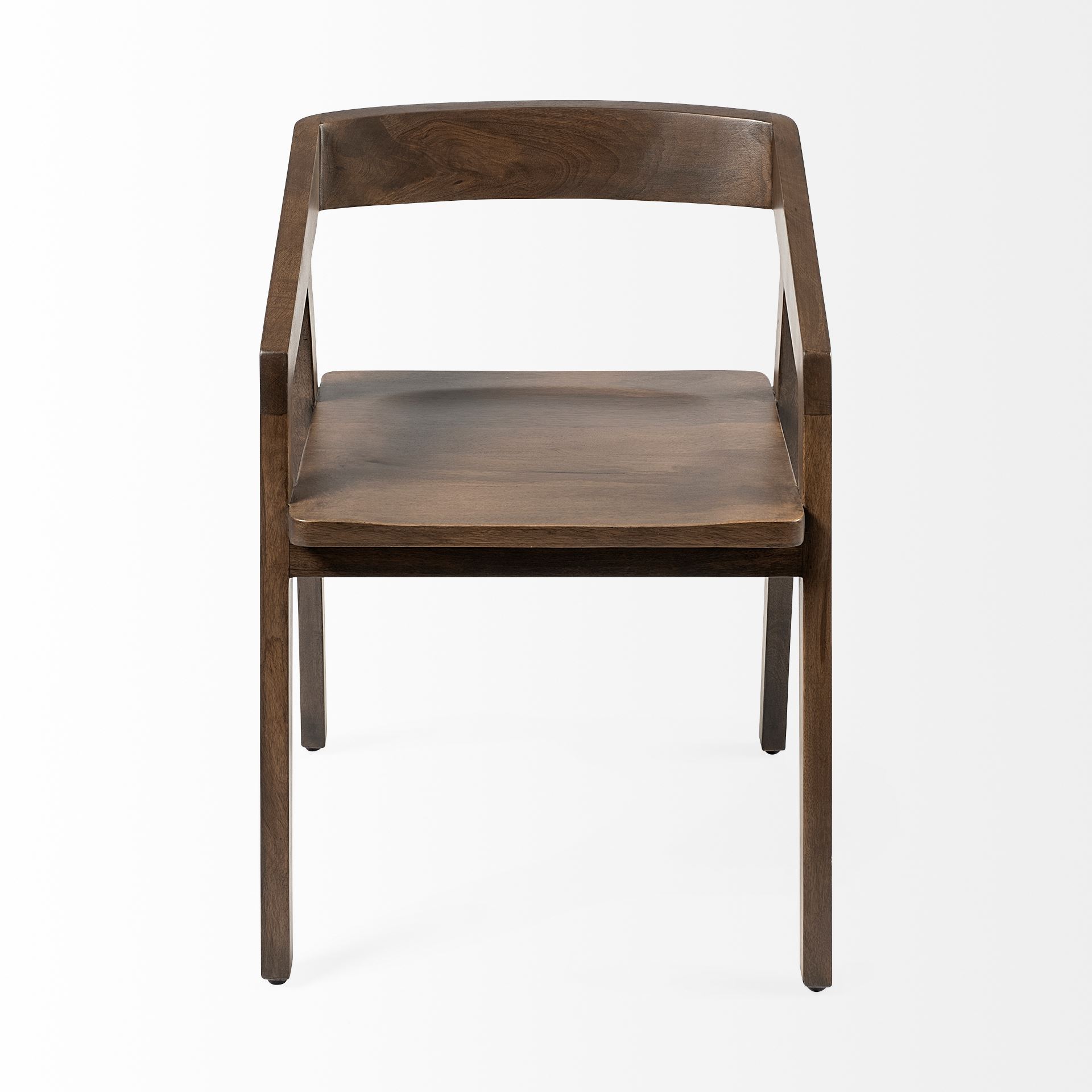 nicholas i onyx brown solid wood dining chair