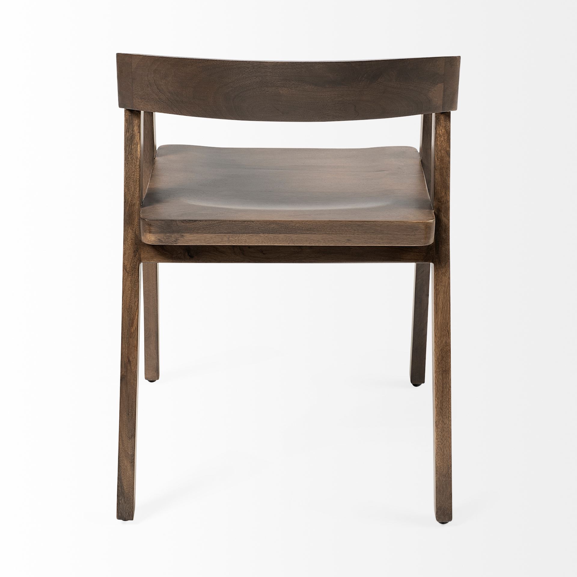 nicholas i onyx brown solid wood dining chair