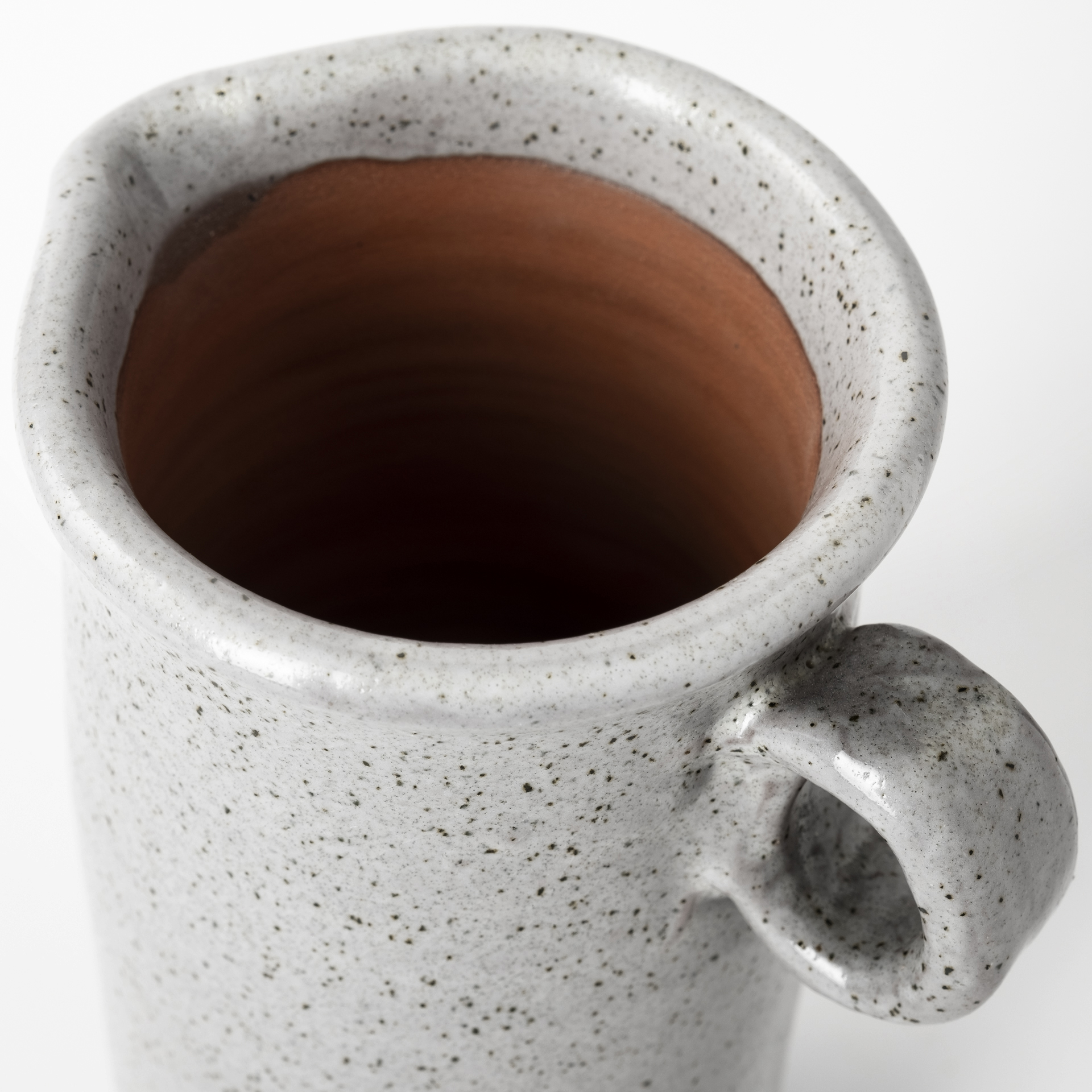 frieda small freckled gray ceramic jug