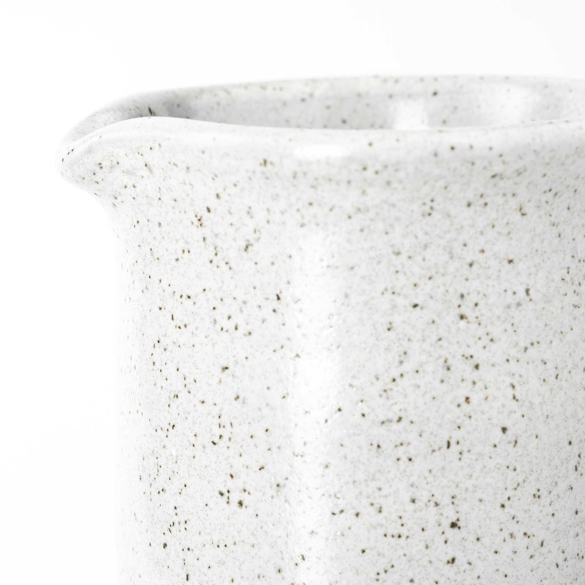 frieda small freckled gray ceramic jug