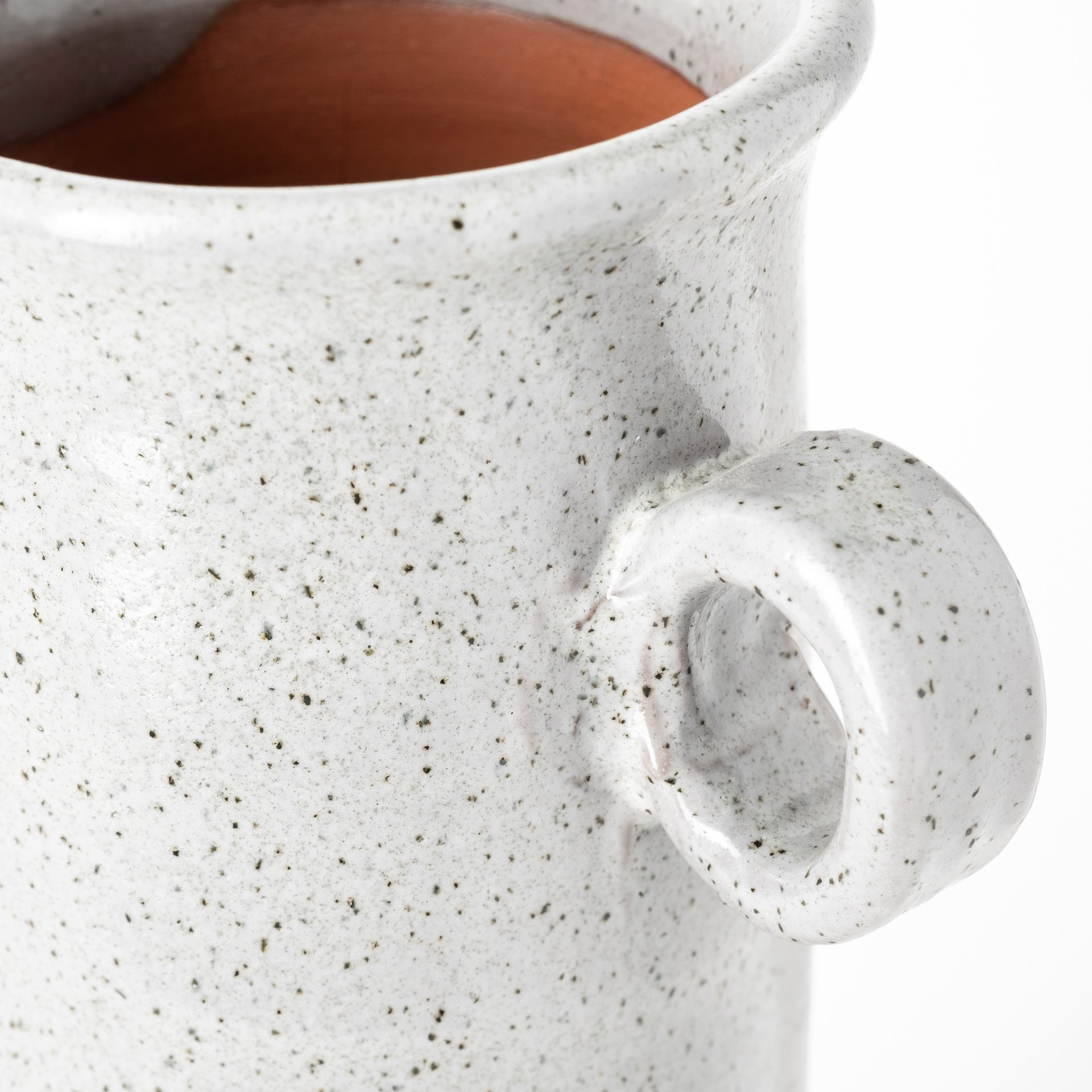frieda small freckled gray ceramic jug