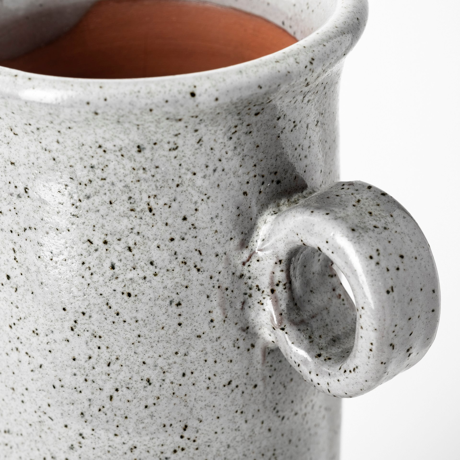 frieda large freckled gray ceramic jug