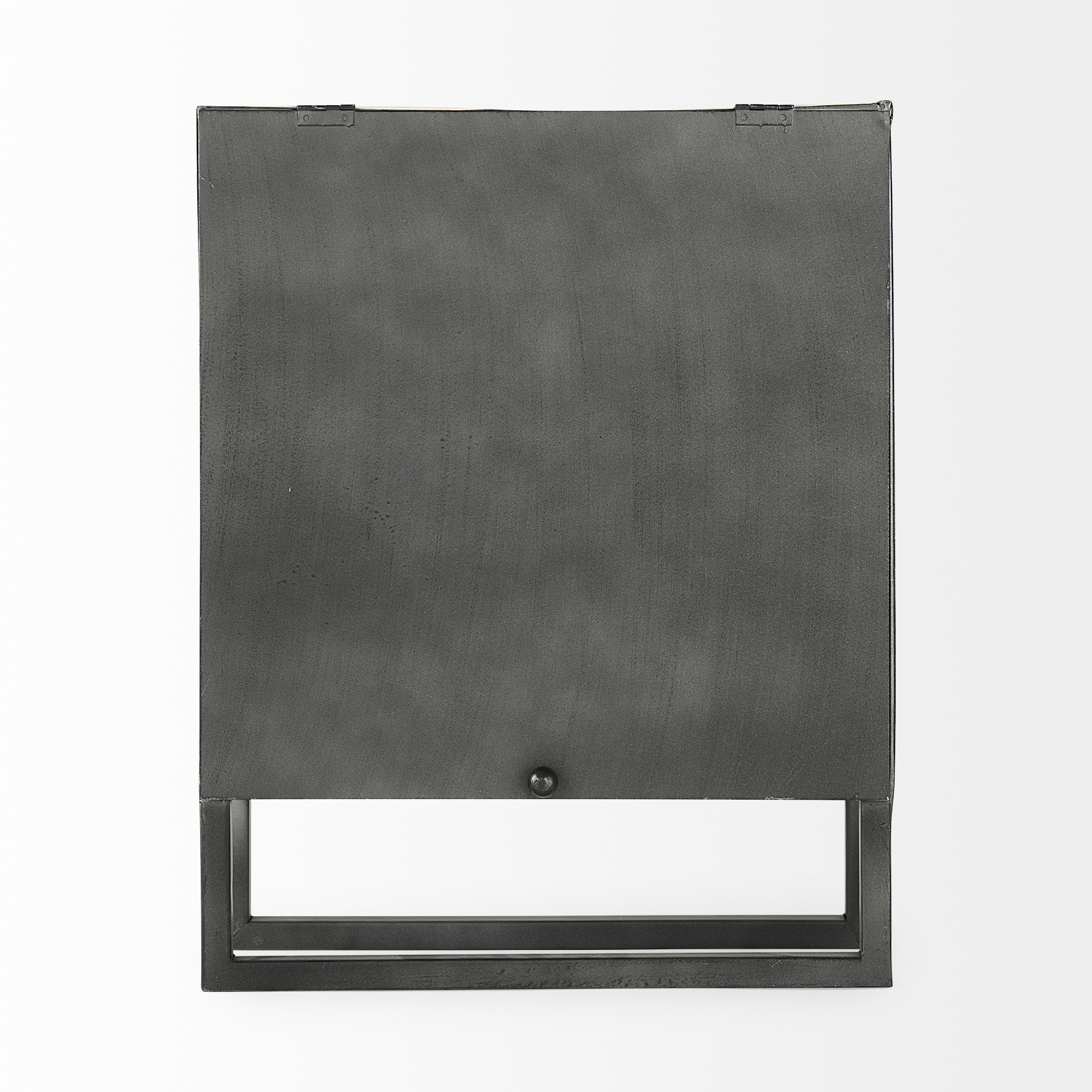 felix gray metal square table clock