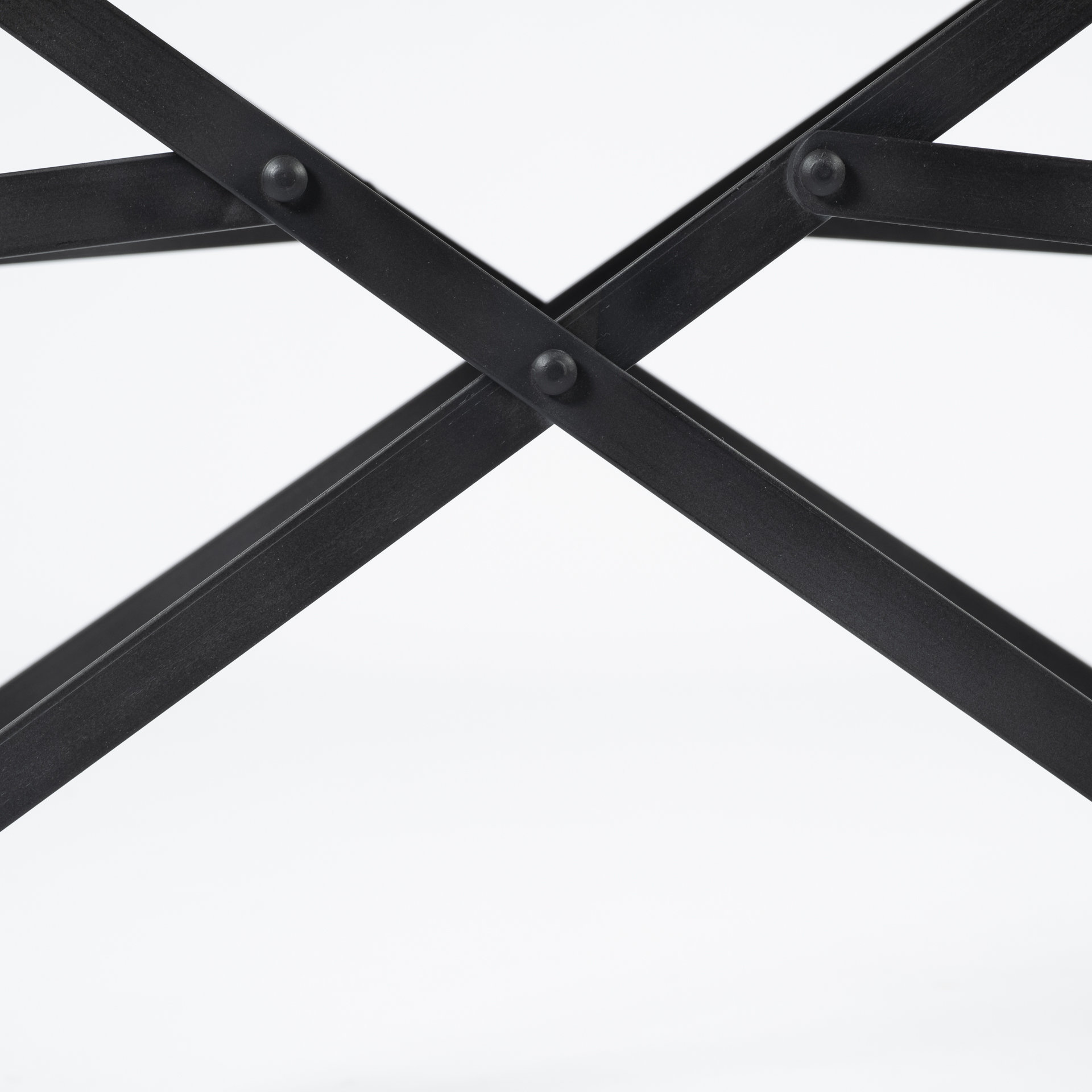 direttore black iron frame black leather dining chair