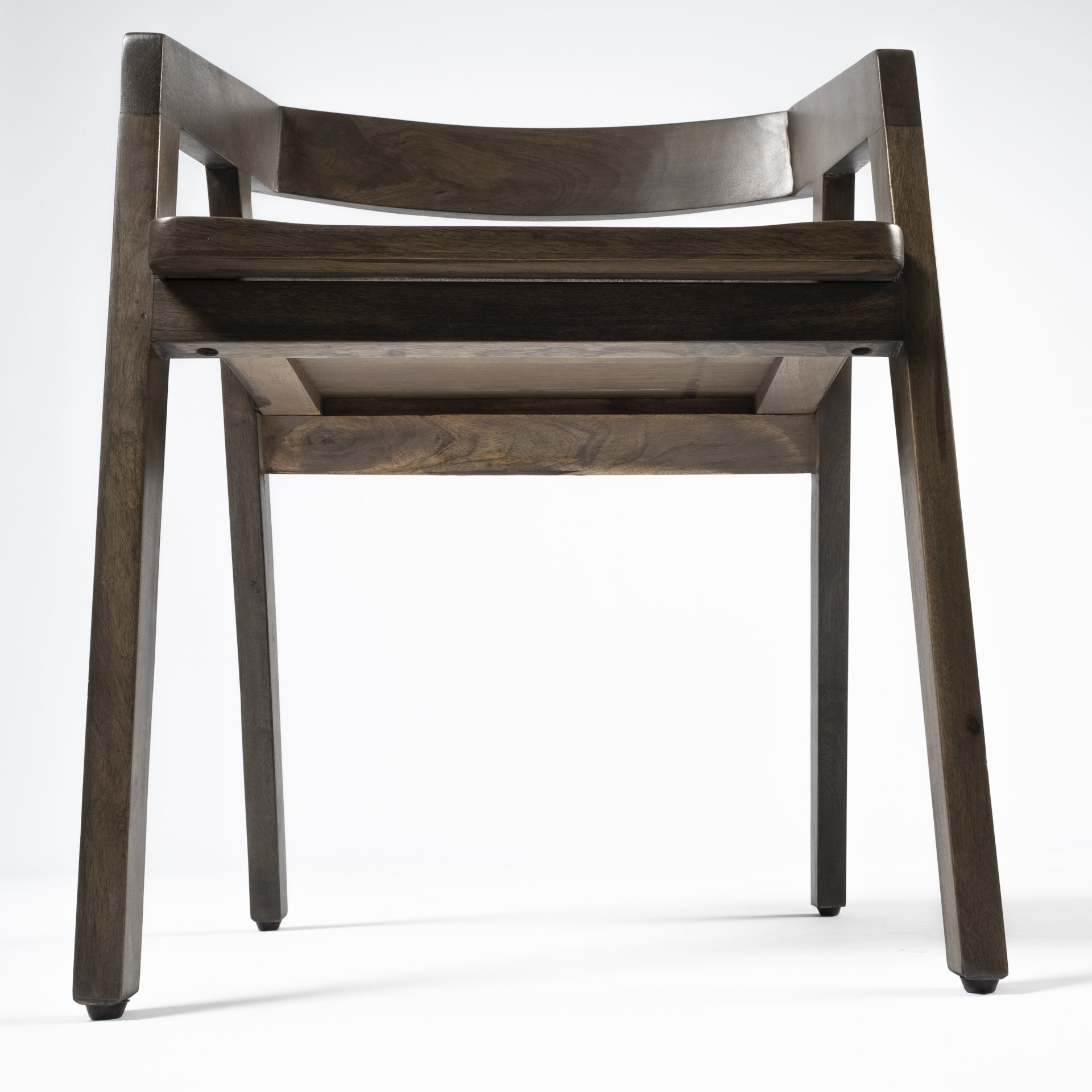 nicholas i onyx brown solid wood dining chair