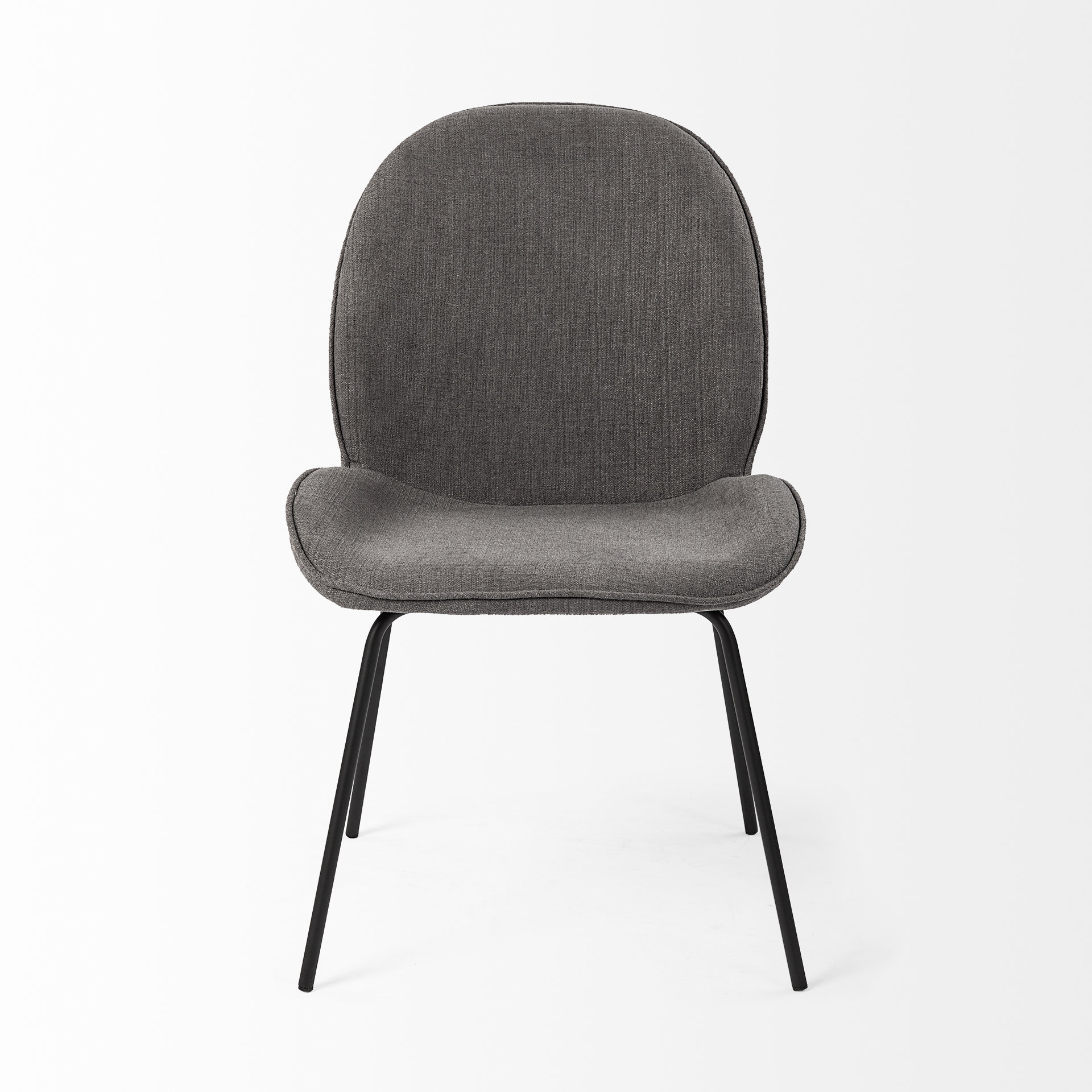 inala grey seat metal frame dining chair