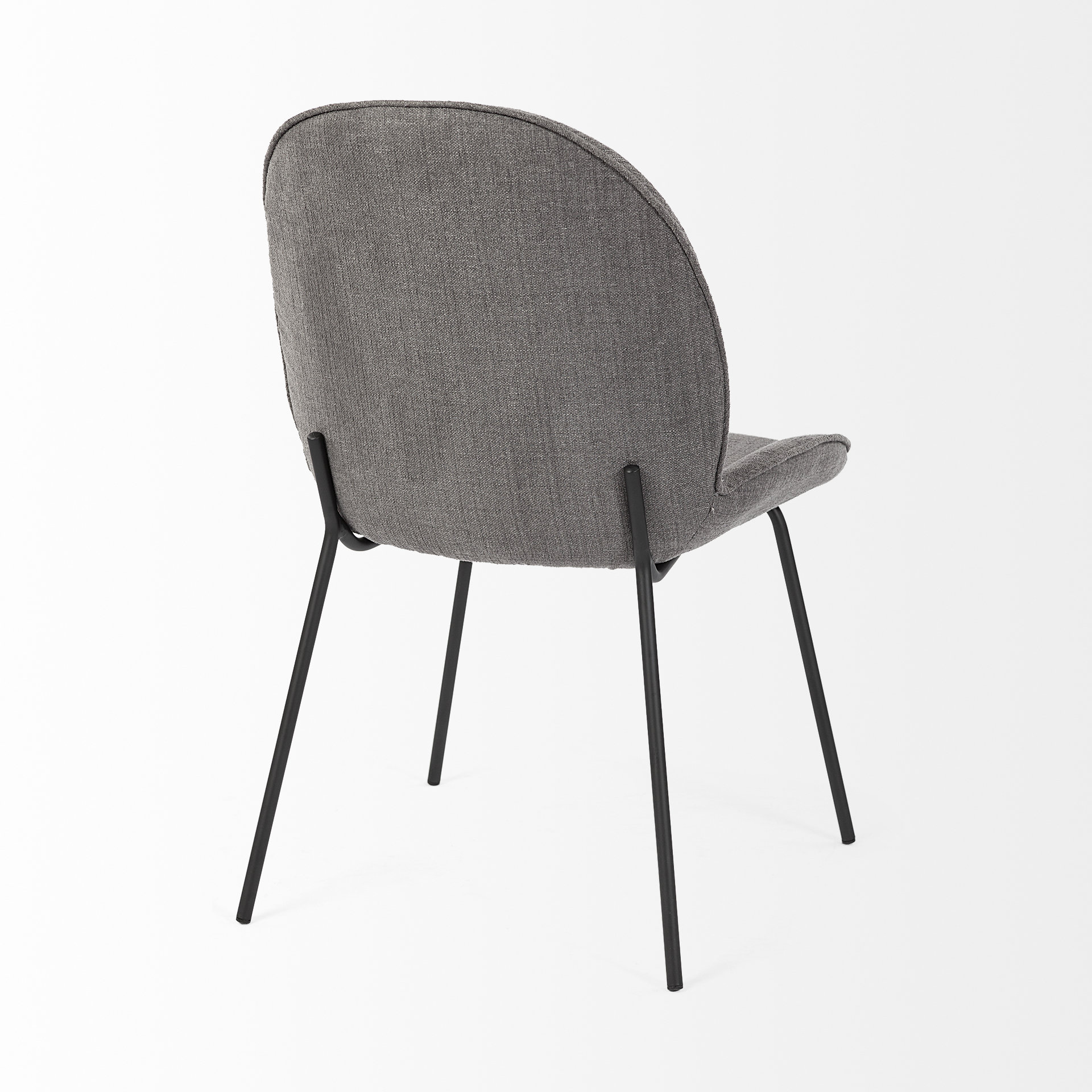 inala grey seat metal frame dining chair