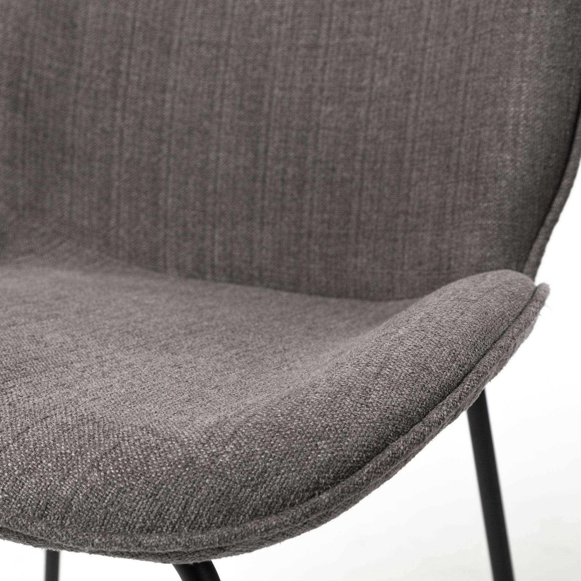 inala grey seat metal frame dining chair