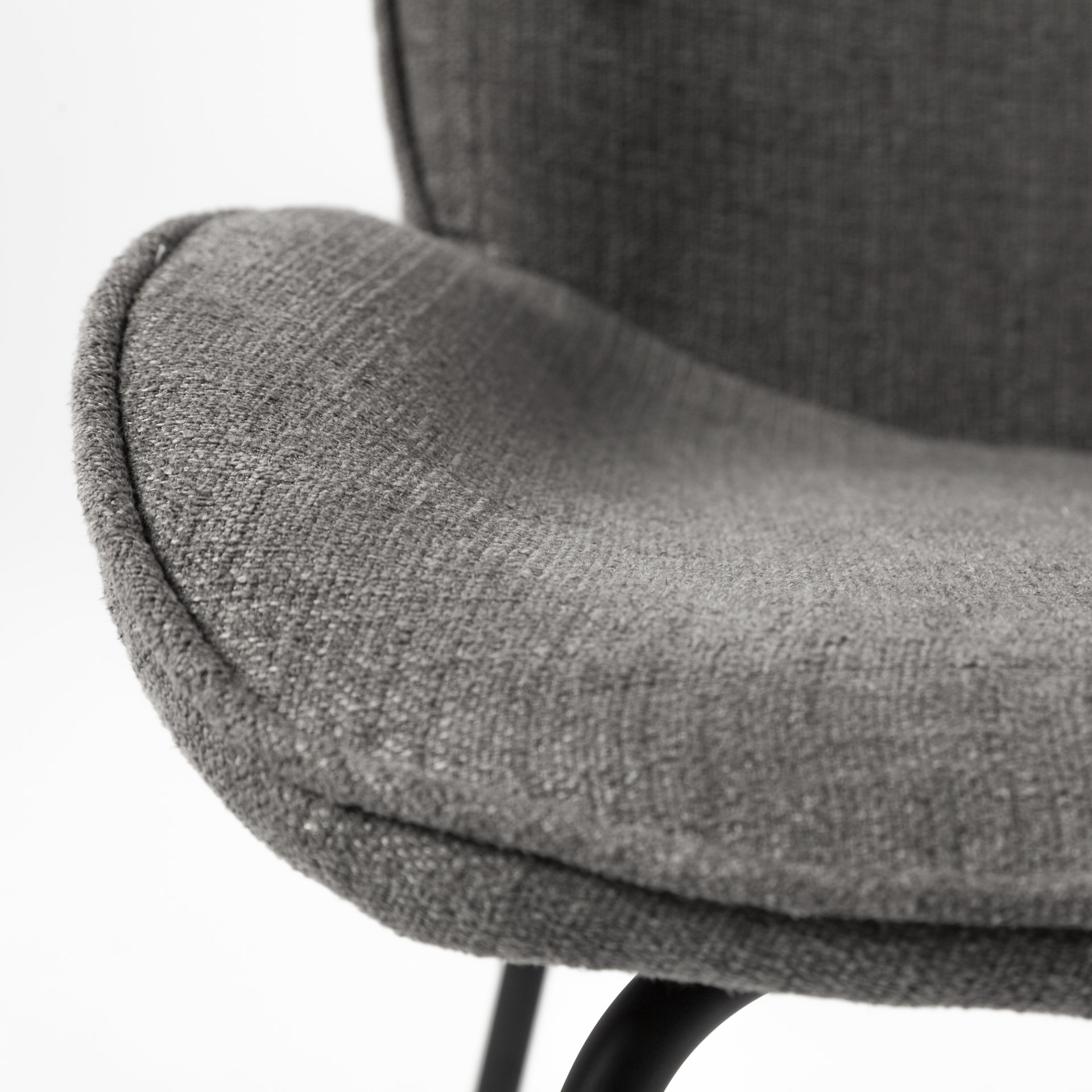 inala grey seat metal frame dining chair