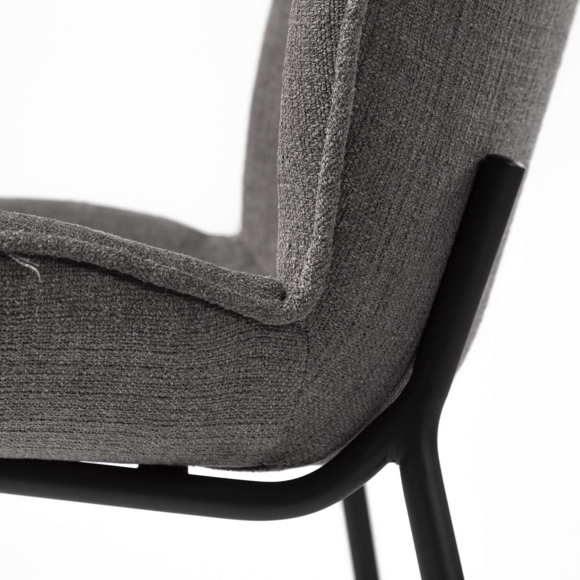 inala grey seat metal frame dining chair