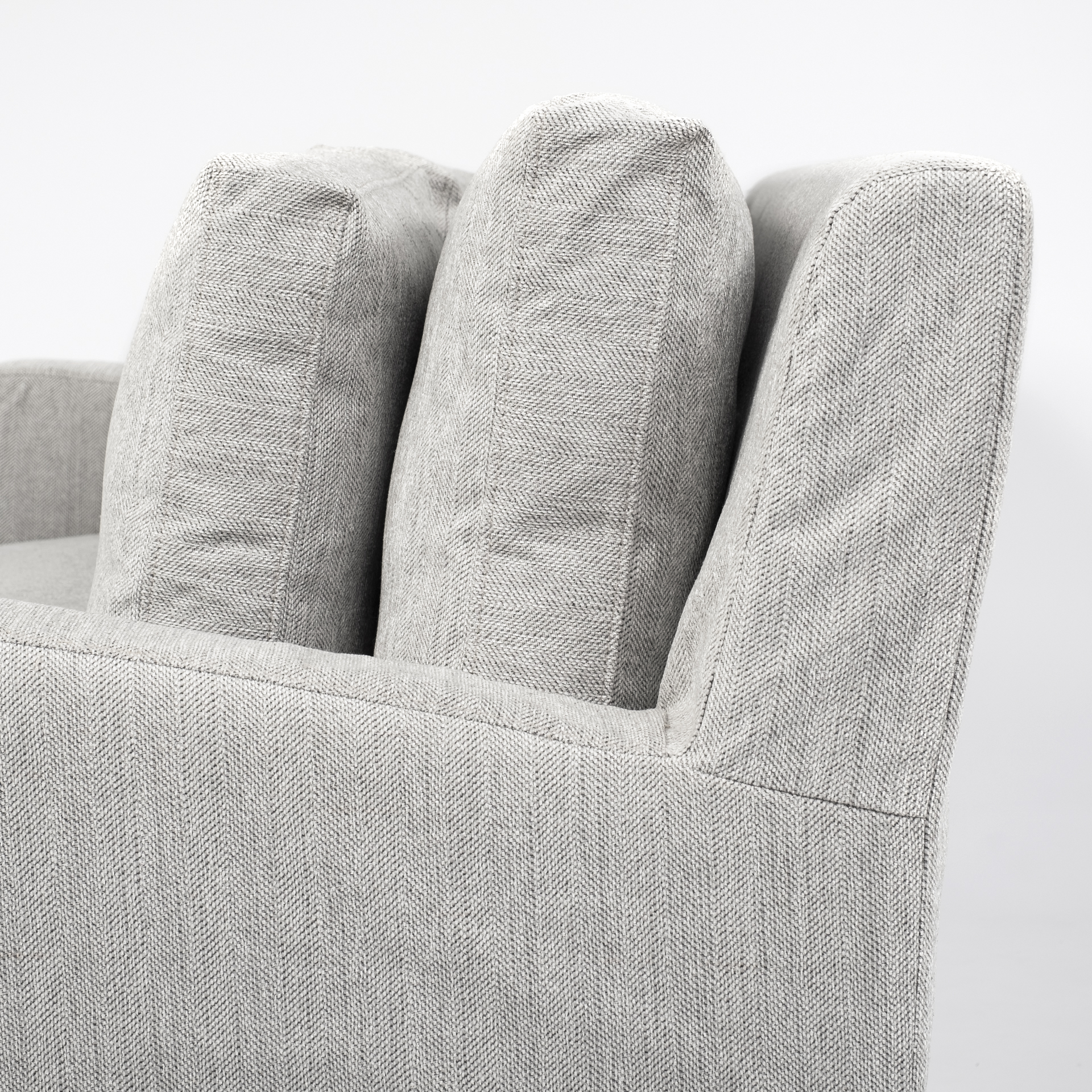 denly ii 92.5 x 38.25 x 34.5 frost gray slipcover three seater sofa