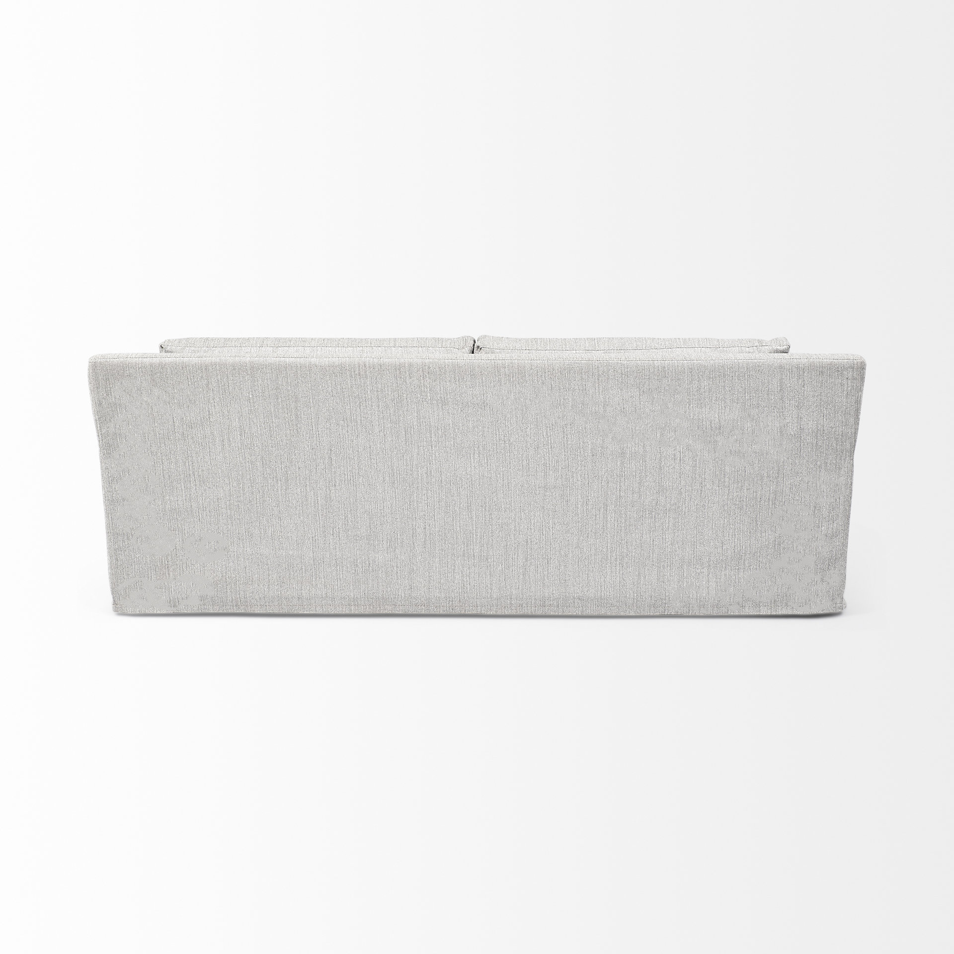 denly ii 92.5 x 38.25 x 34.5 frost gray slipcover three seater sofa