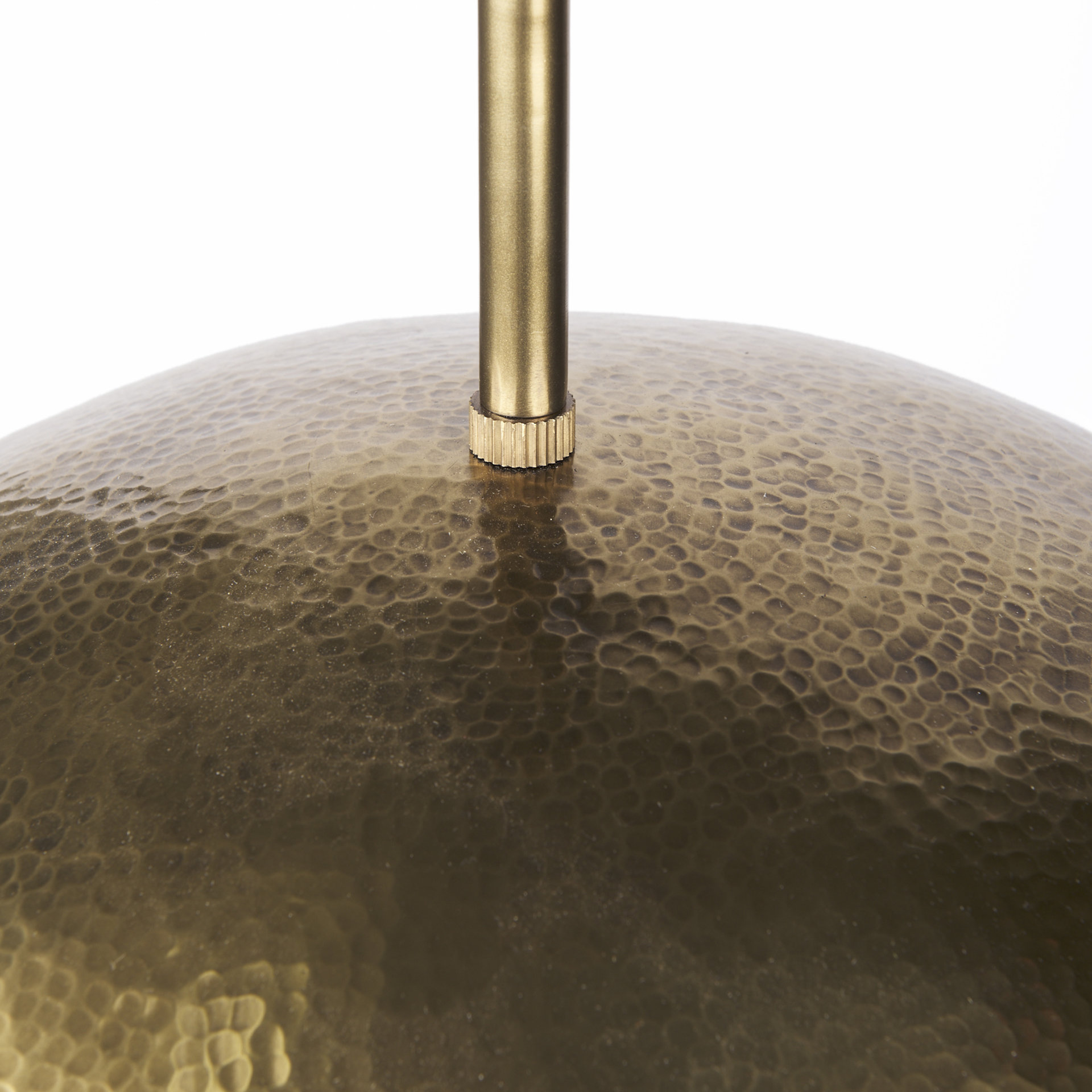 garnet 13l x 13w gold hammered metal pendant light