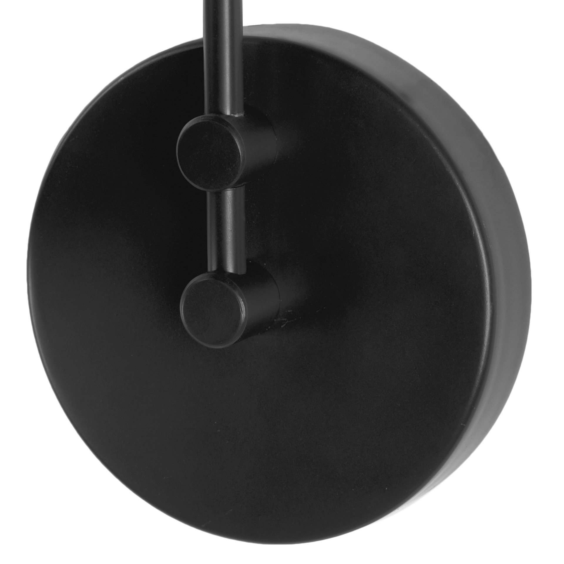 cobalt 6l x 32w black metal cone shaped swivel wall sconce