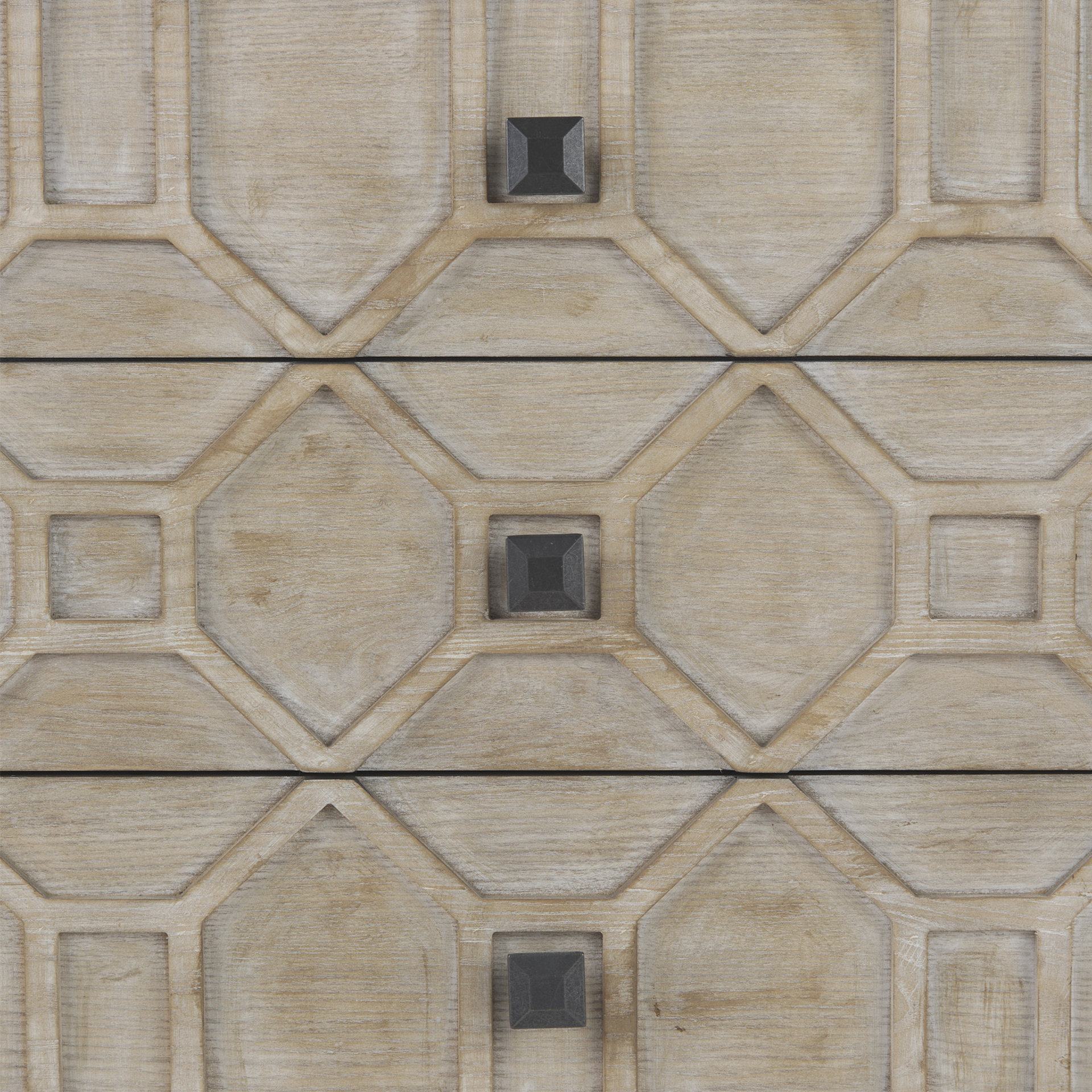 genevieve ii light brown fir veneer 9 drawer sideboard