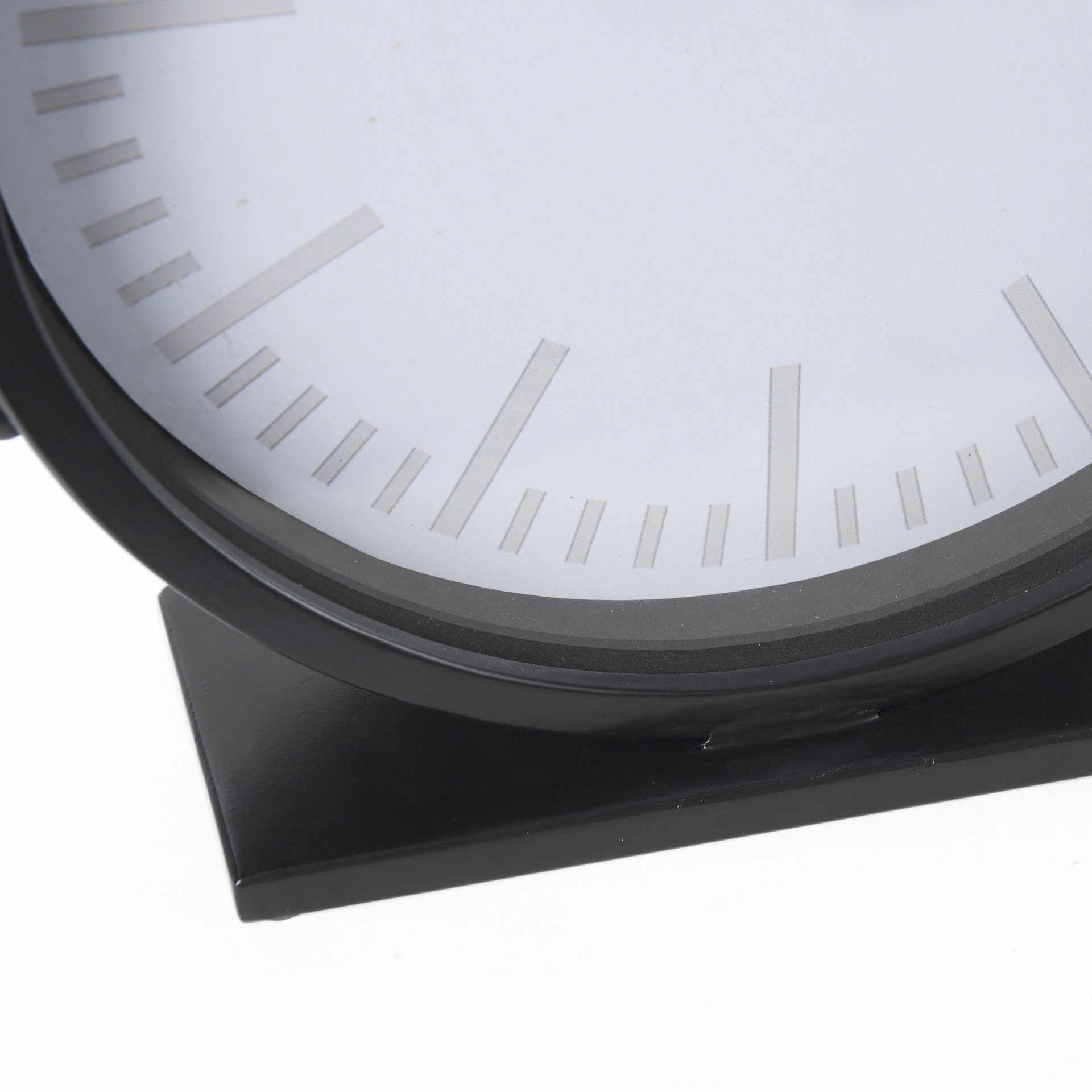 marian 11.0l x 3.1w x 11.0h black studded round table clock