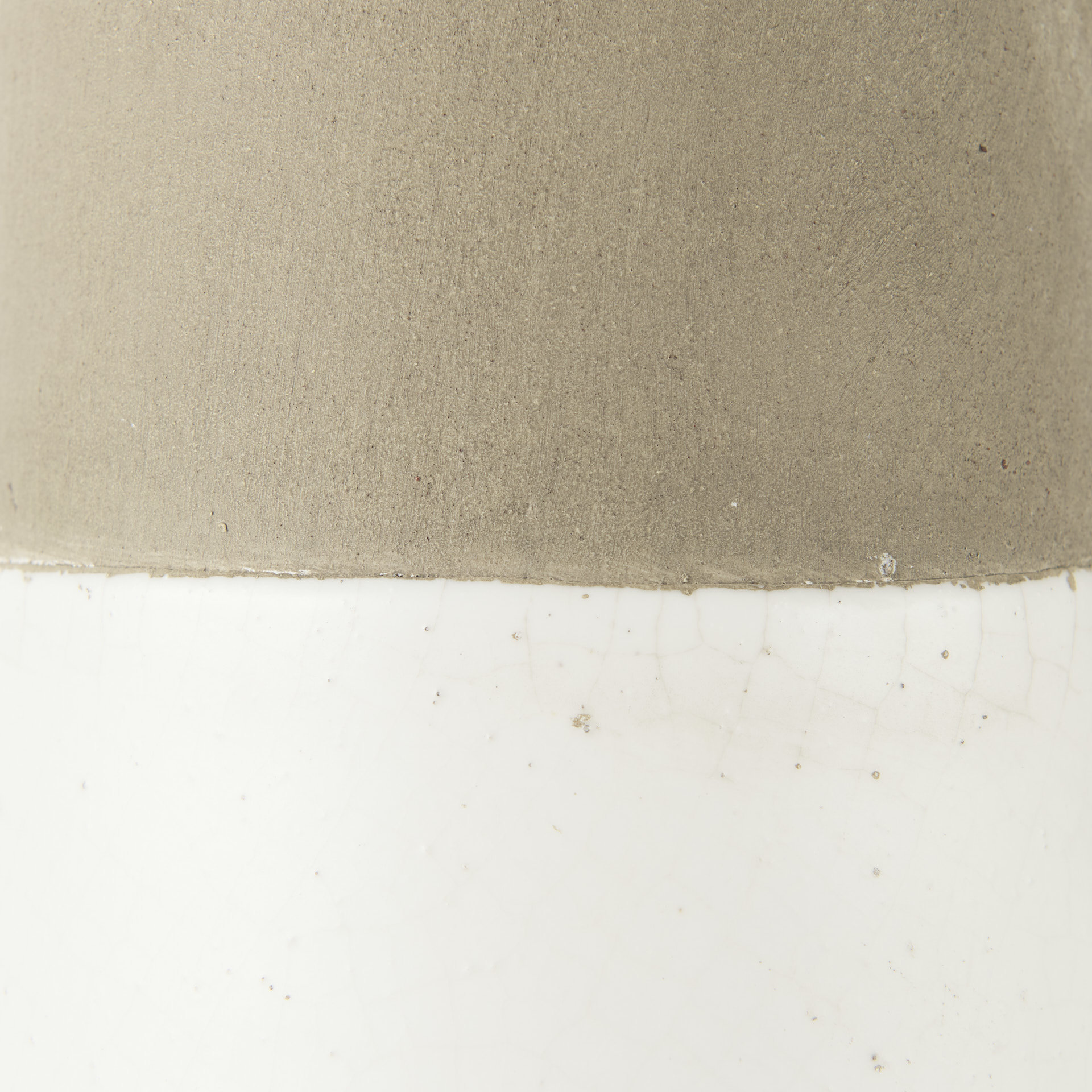 garand large 18.8h two-toned white natural ceramic jug