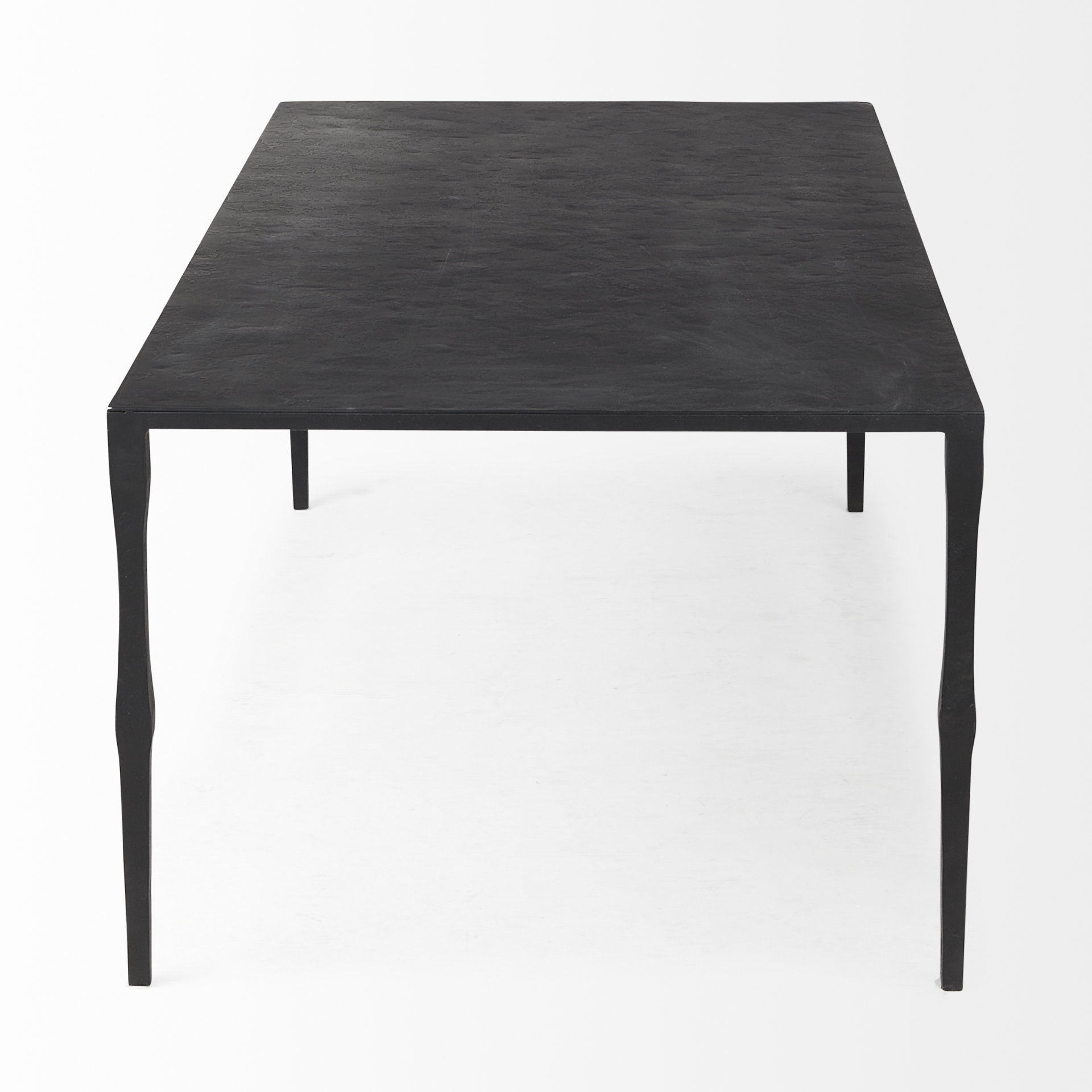 timothy 42.0 x 22.0 x 15.5 ebony black iron coffee table