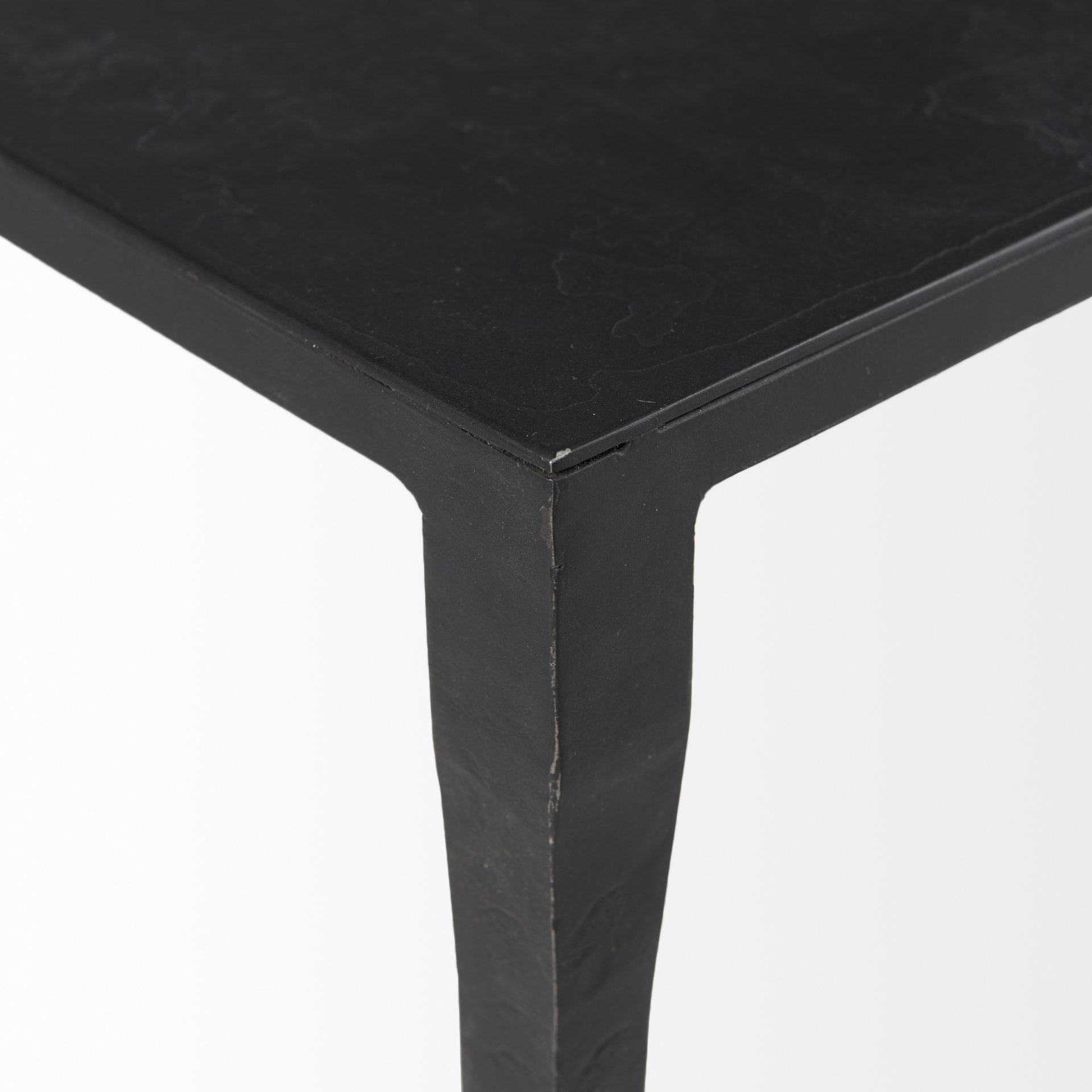 timothy 42.0 x 22.0 x 15.5 ebony black iron coffee table