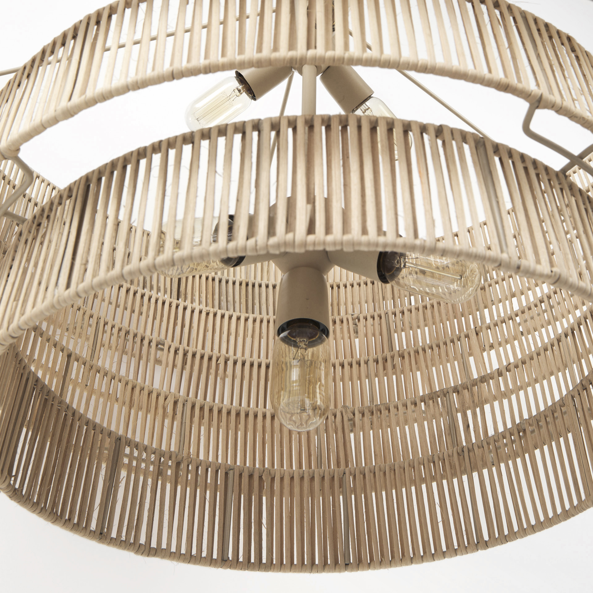 marimba 40 l x 40 w x 24 h natural cane 6 tier chandelier