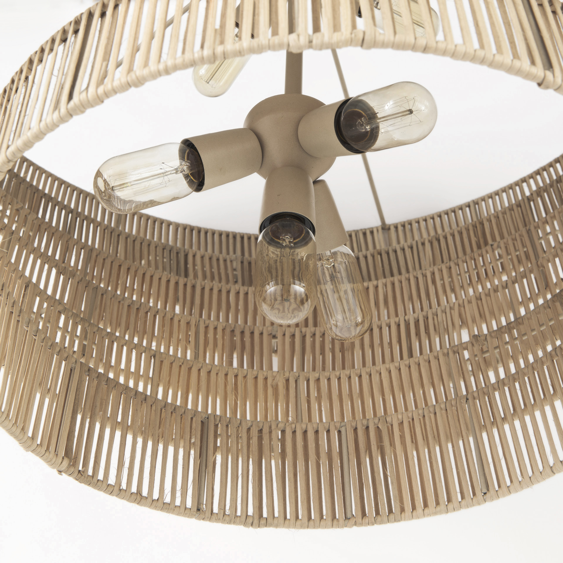 marimba 40 l x 40 w x 24 h natural cane 6 tier chandelier