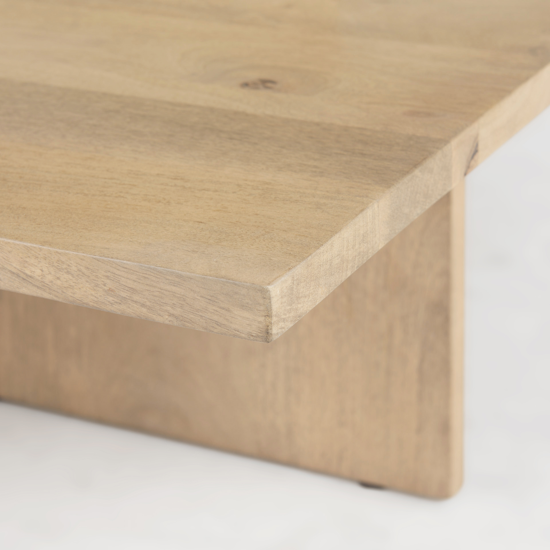 aida 56 x 34 rectangular light brown wood coffee table
