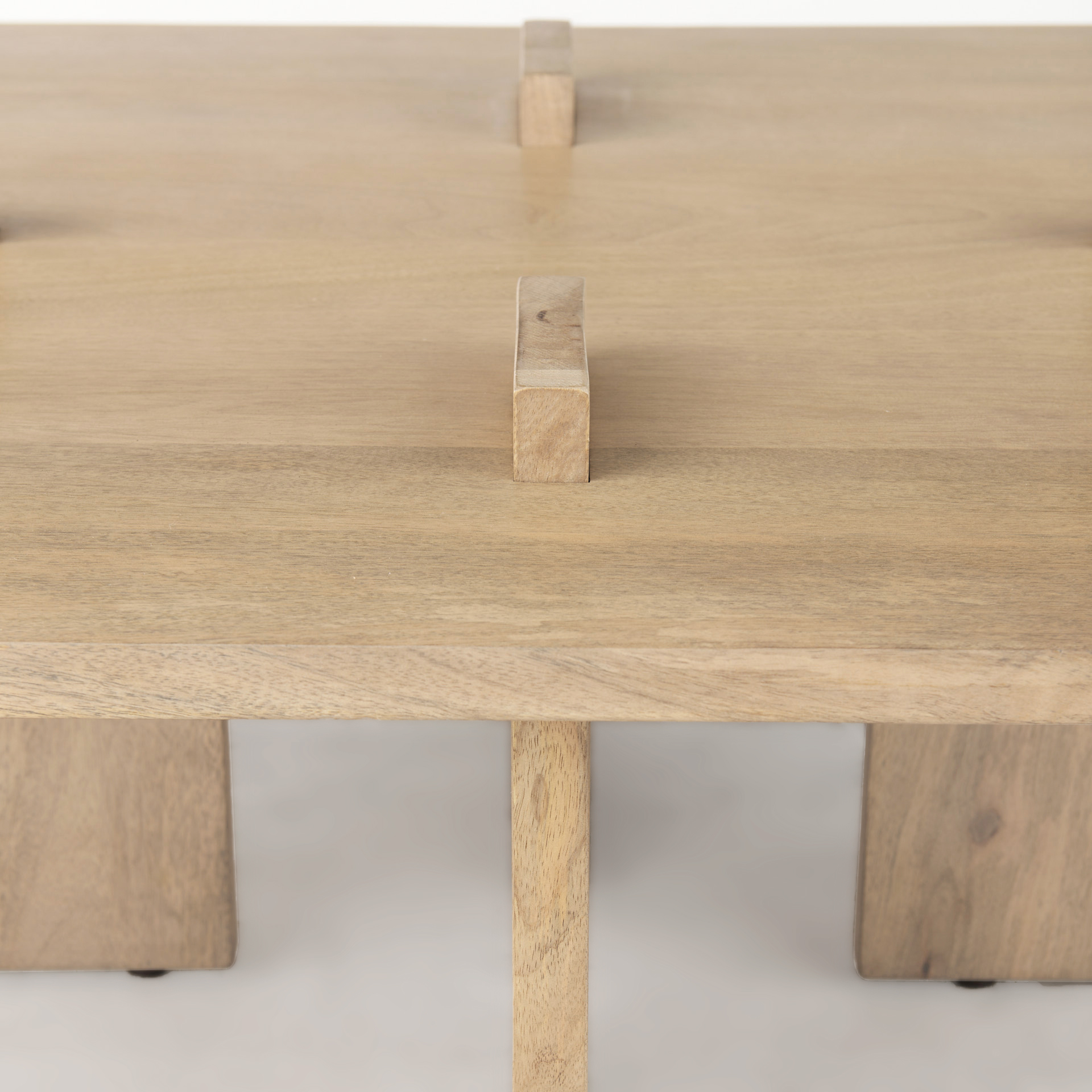 aida 56 x 34 rectangular light brown wood coffee table