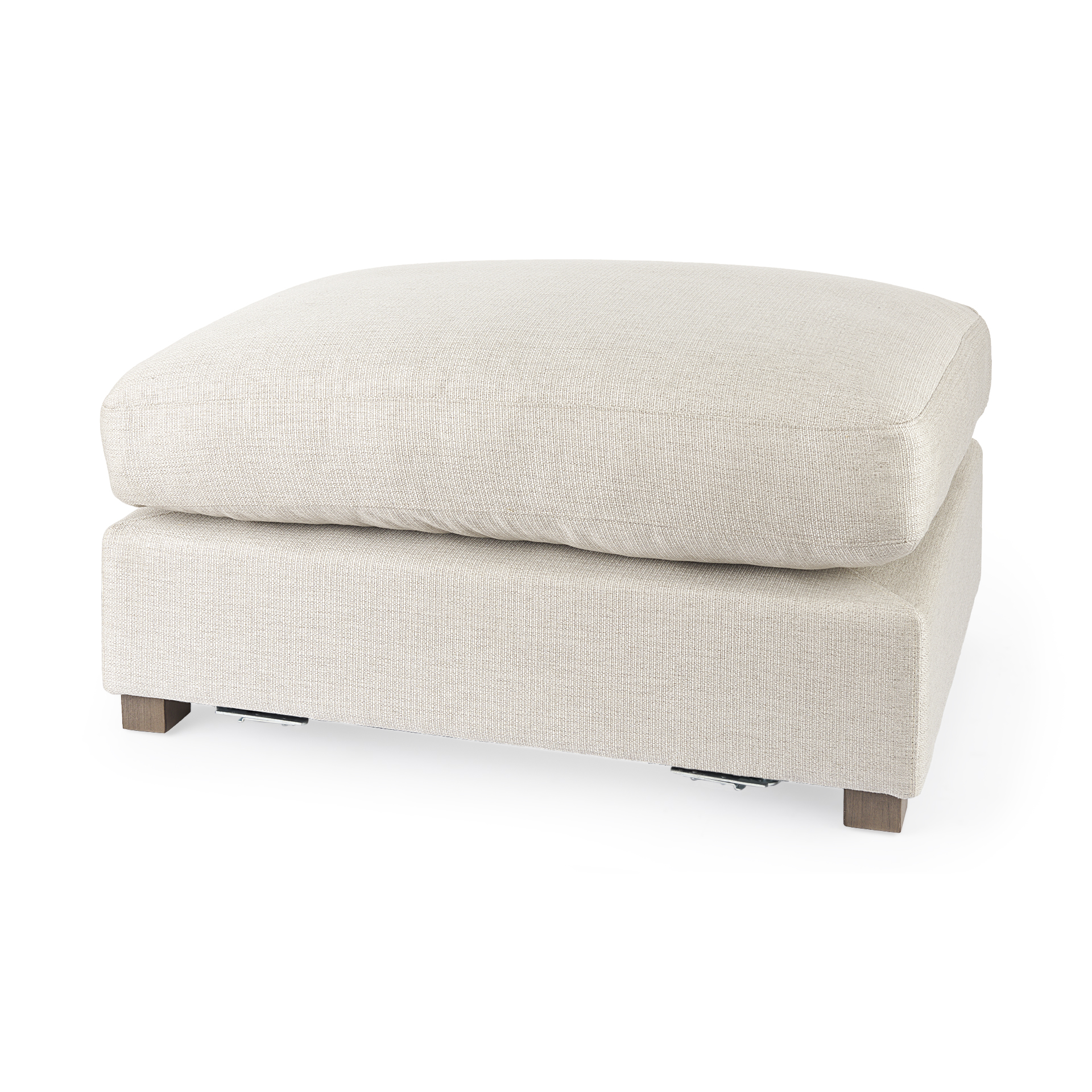 valence 38.6l x 26.0w x 17.7h beige 2/3 ottoman sectional piece